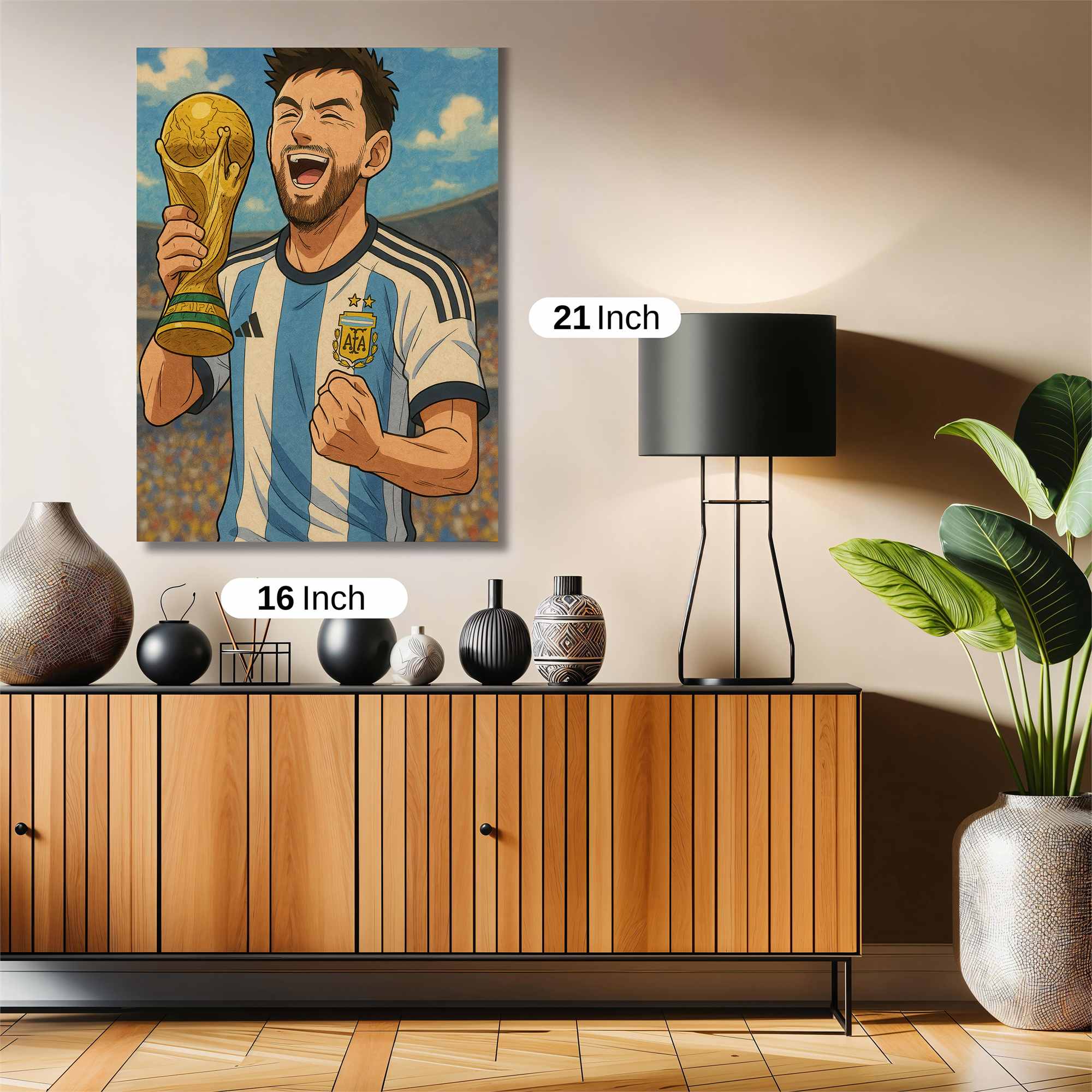 Messi Triumphant Safe Wall Magnetic / M