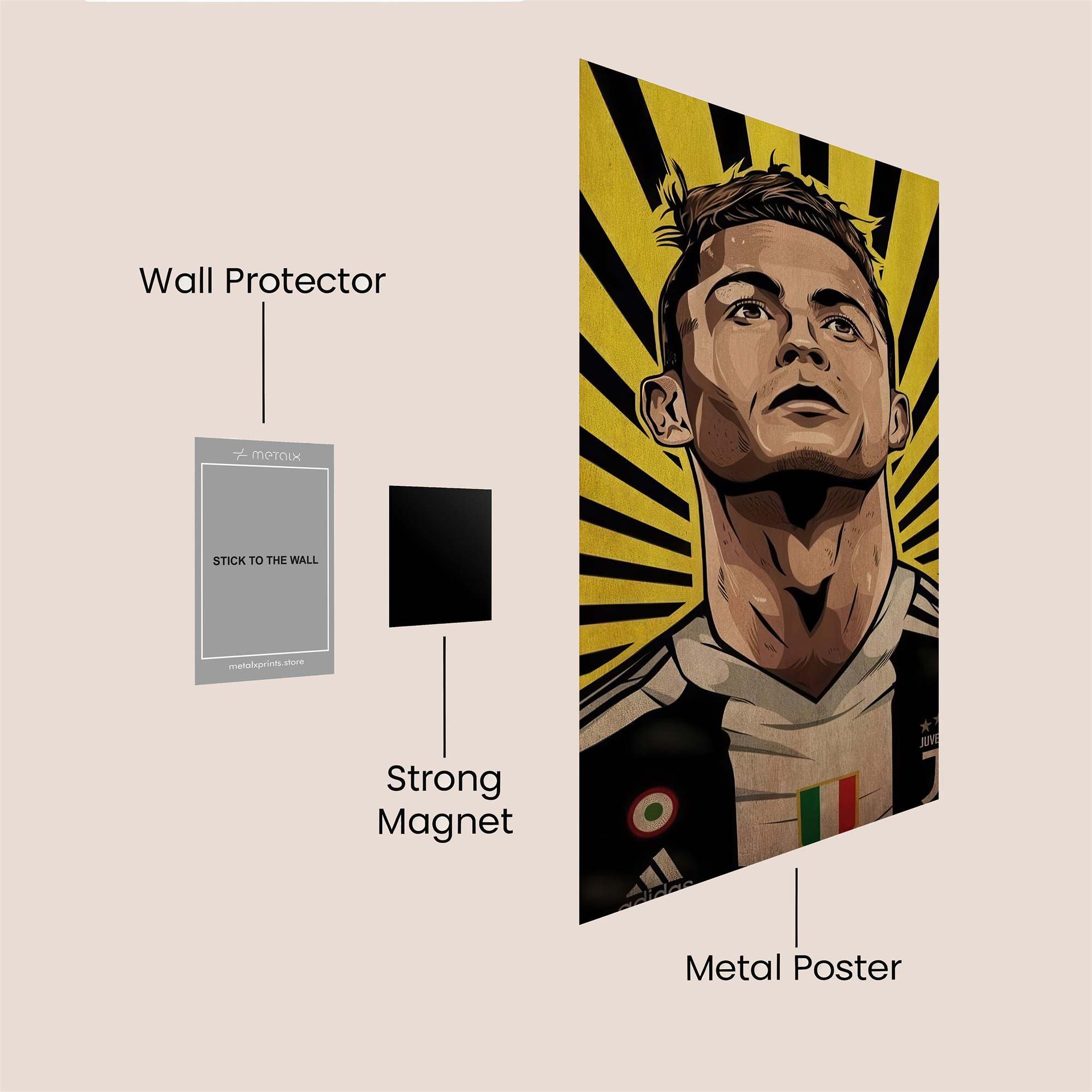 Ronaldo Radiant Safe Wall Magnetic / M