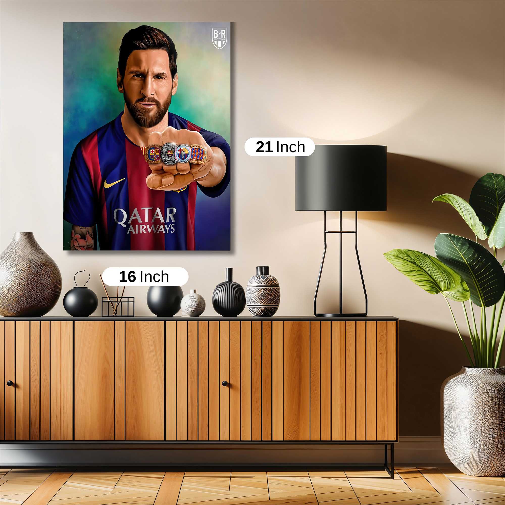 Messi Triumphant Safe Wall Magnetic / M