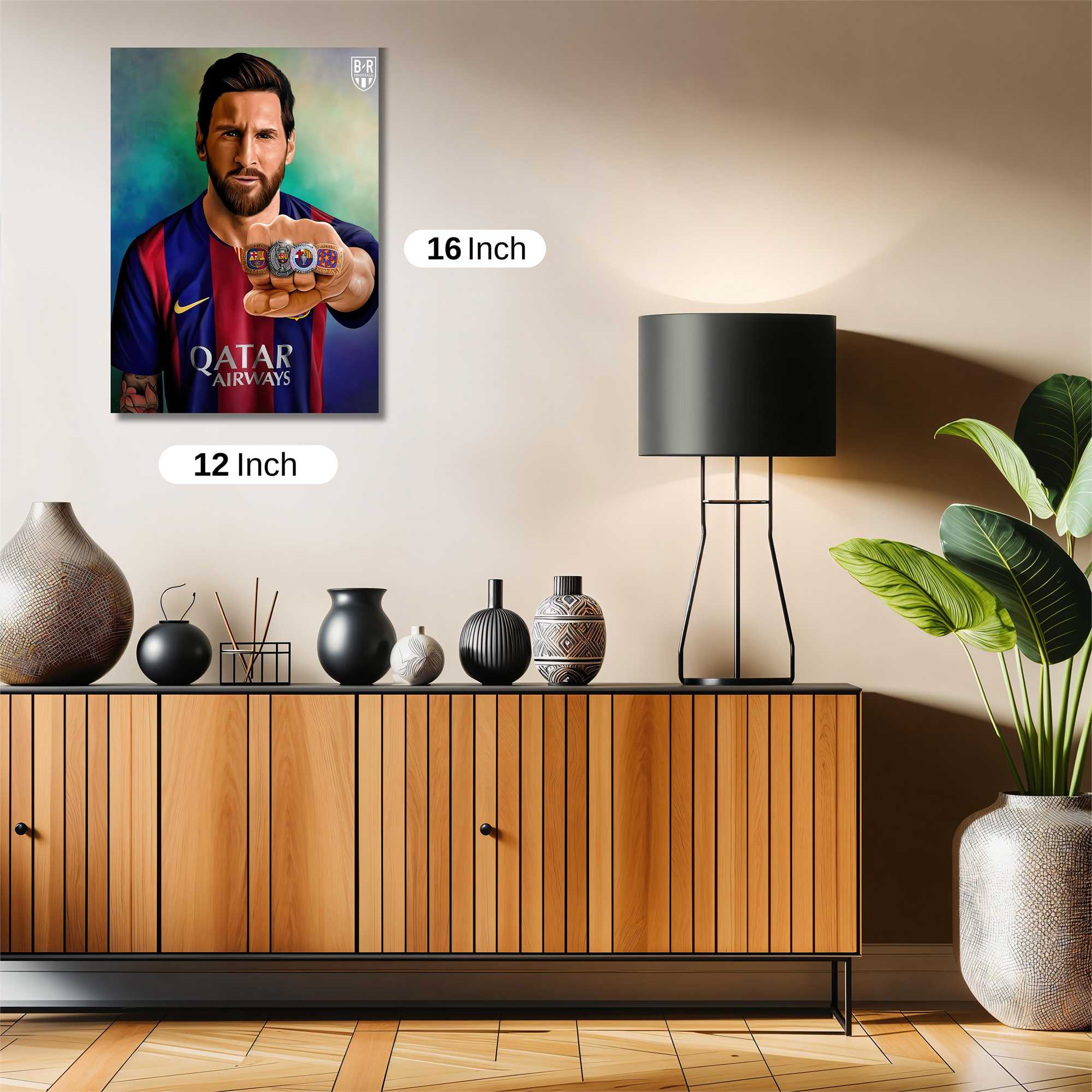Messi Triumphant Safe Wall Magnetic / M