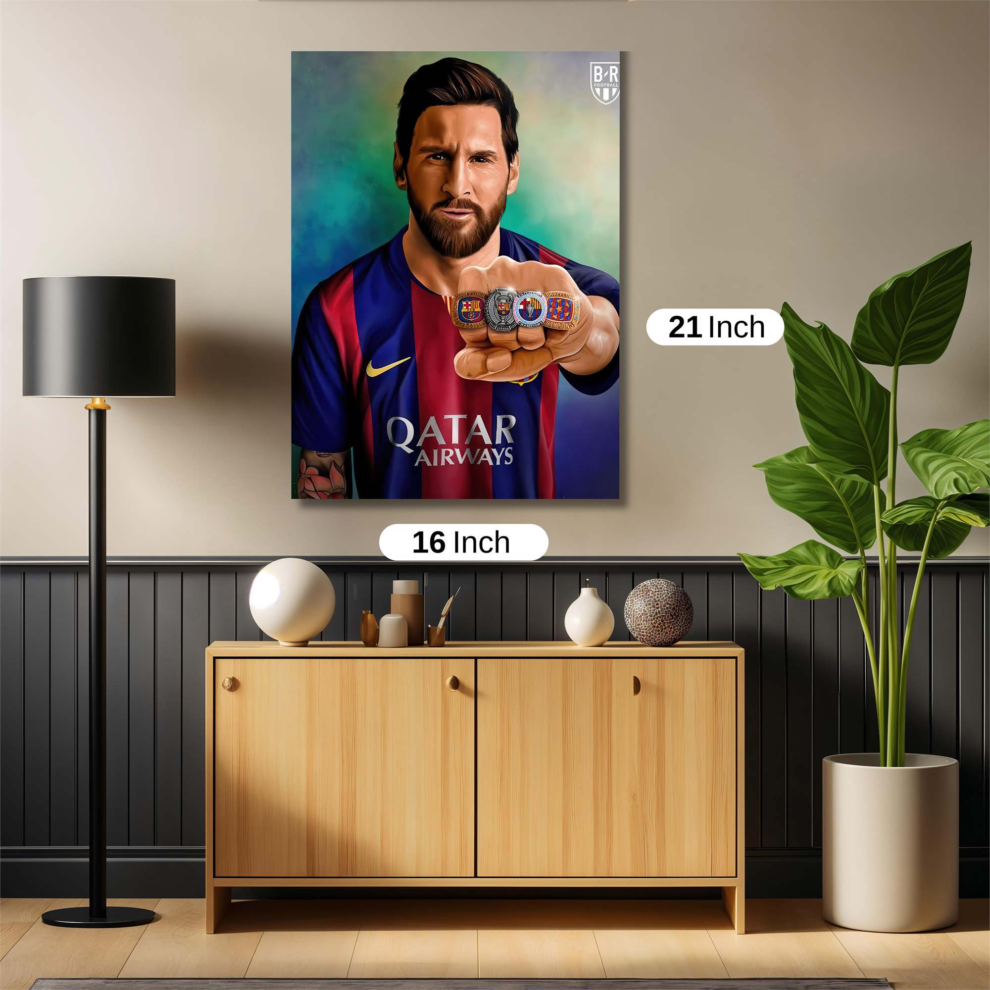 Messi Triumphant Safe Wall Magnetic / M