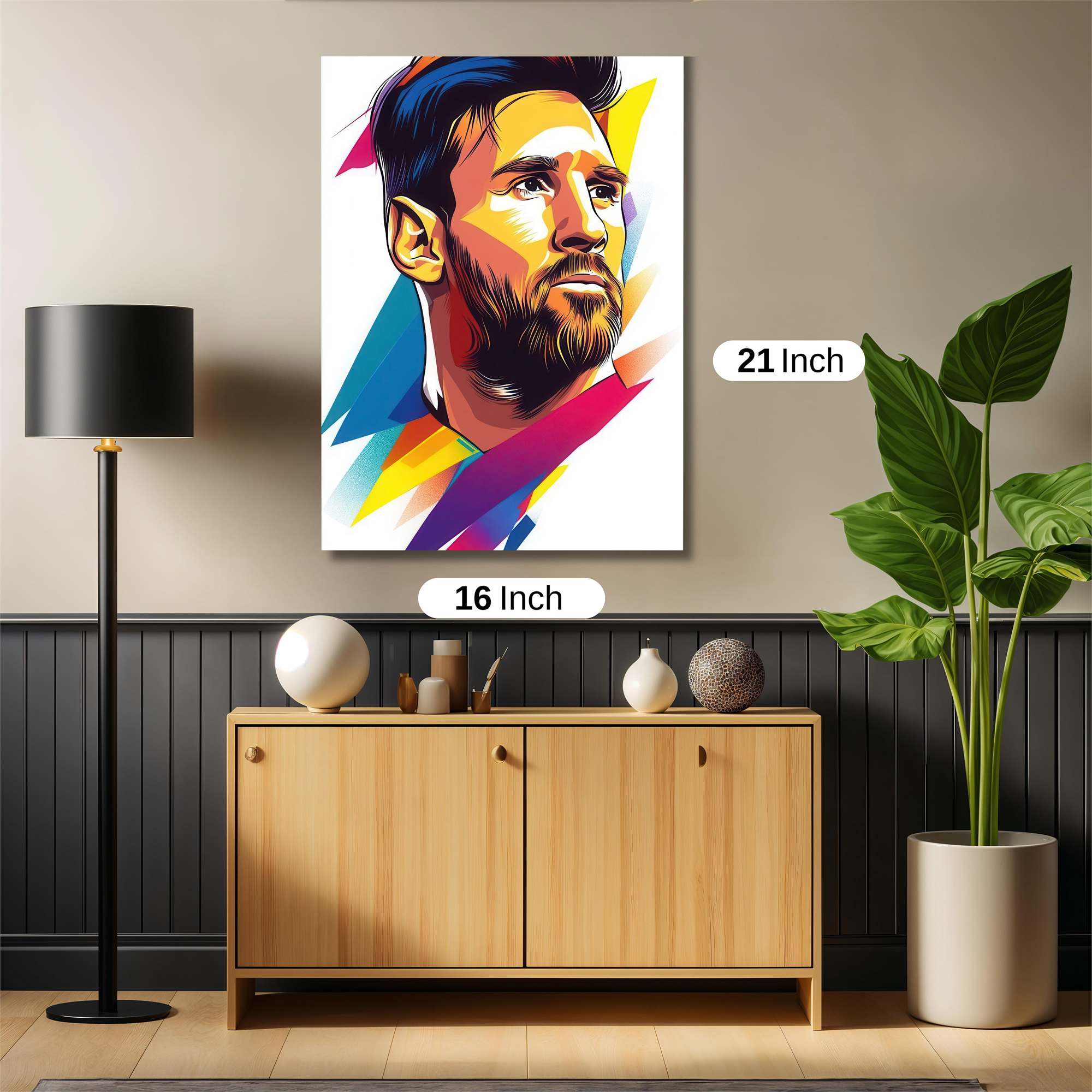 Messi Vibrant Safe Wall Magnetic / M