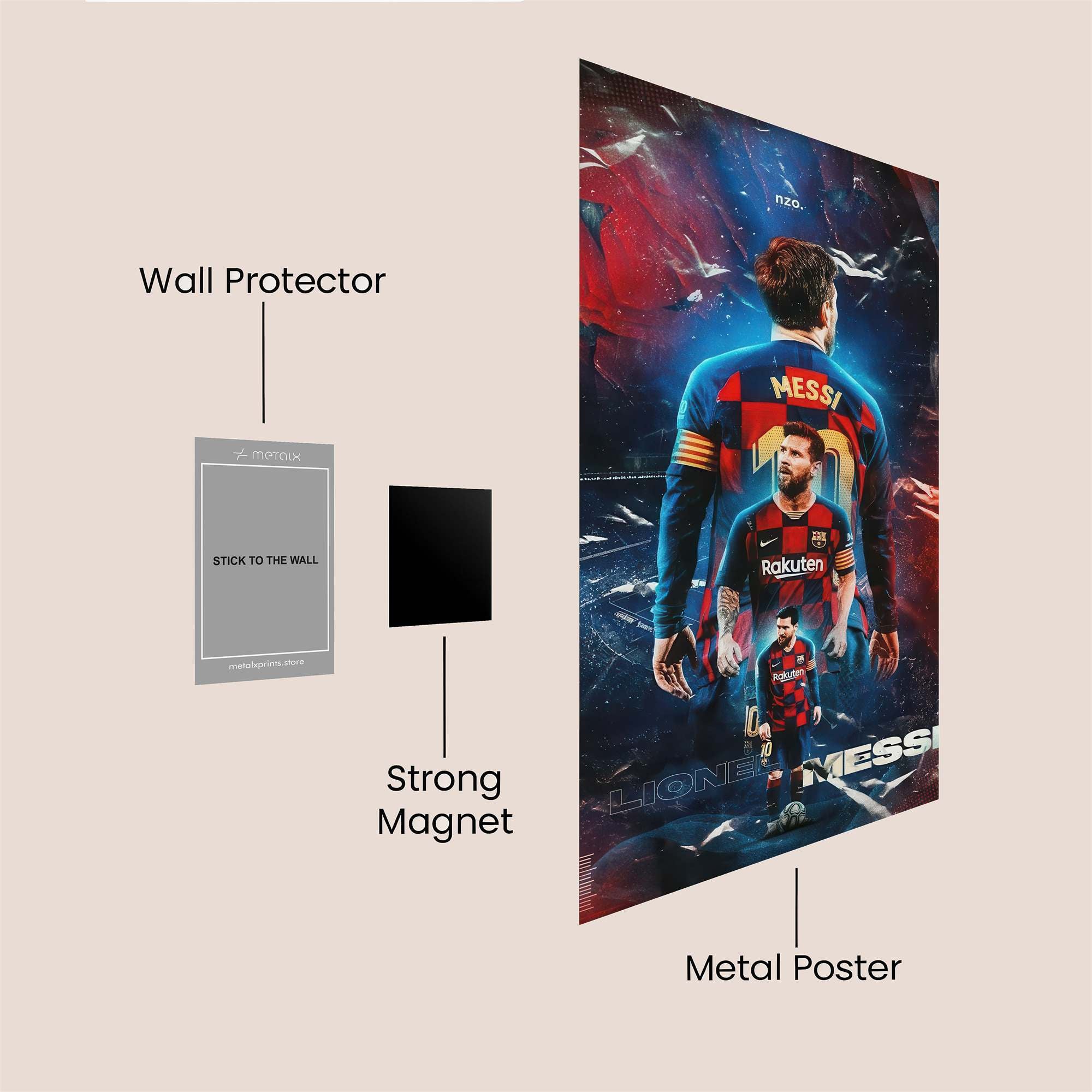 Messi Majestic Safe Wall Magnetic / M