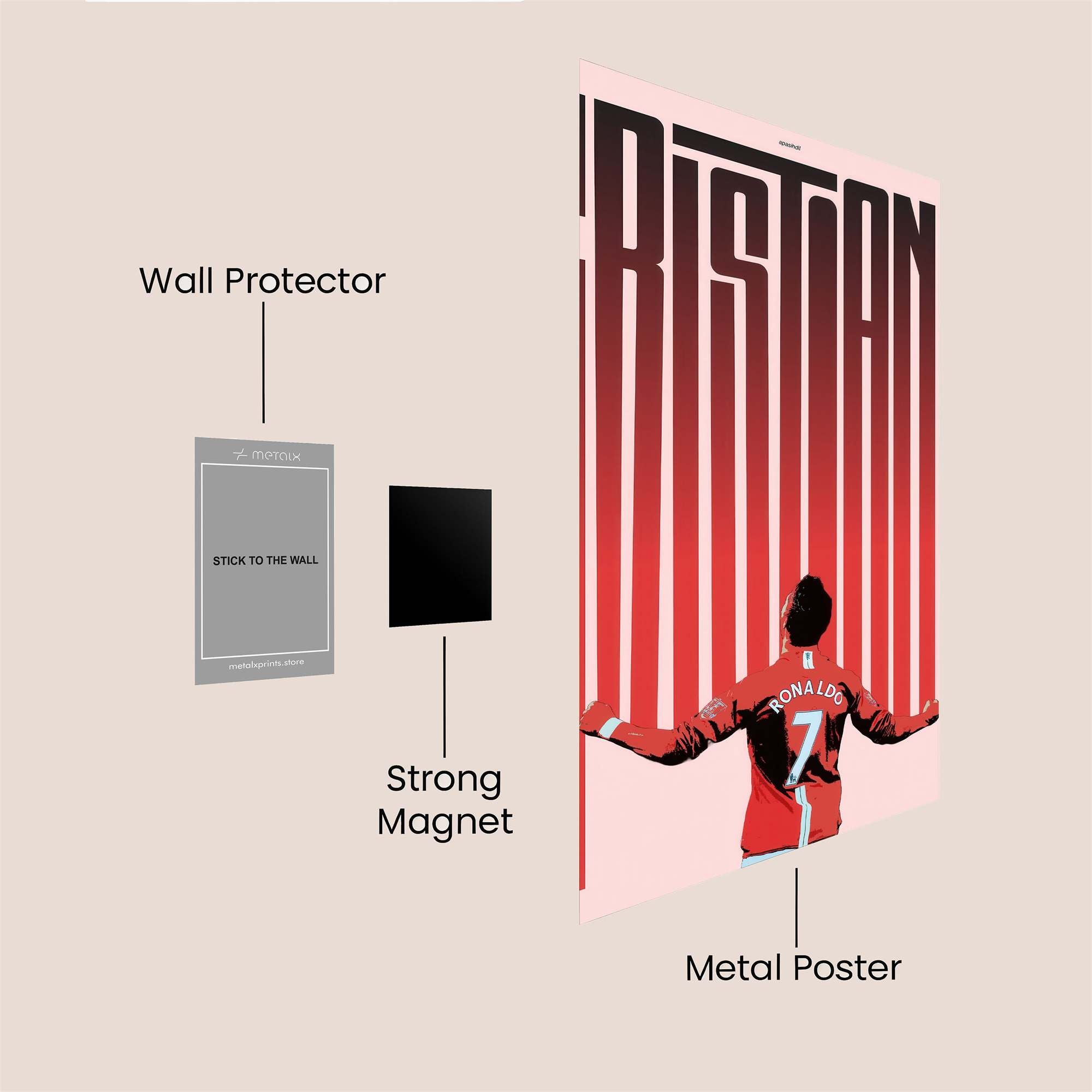Ronaldo Radiant Safe Wall Magnetic / M