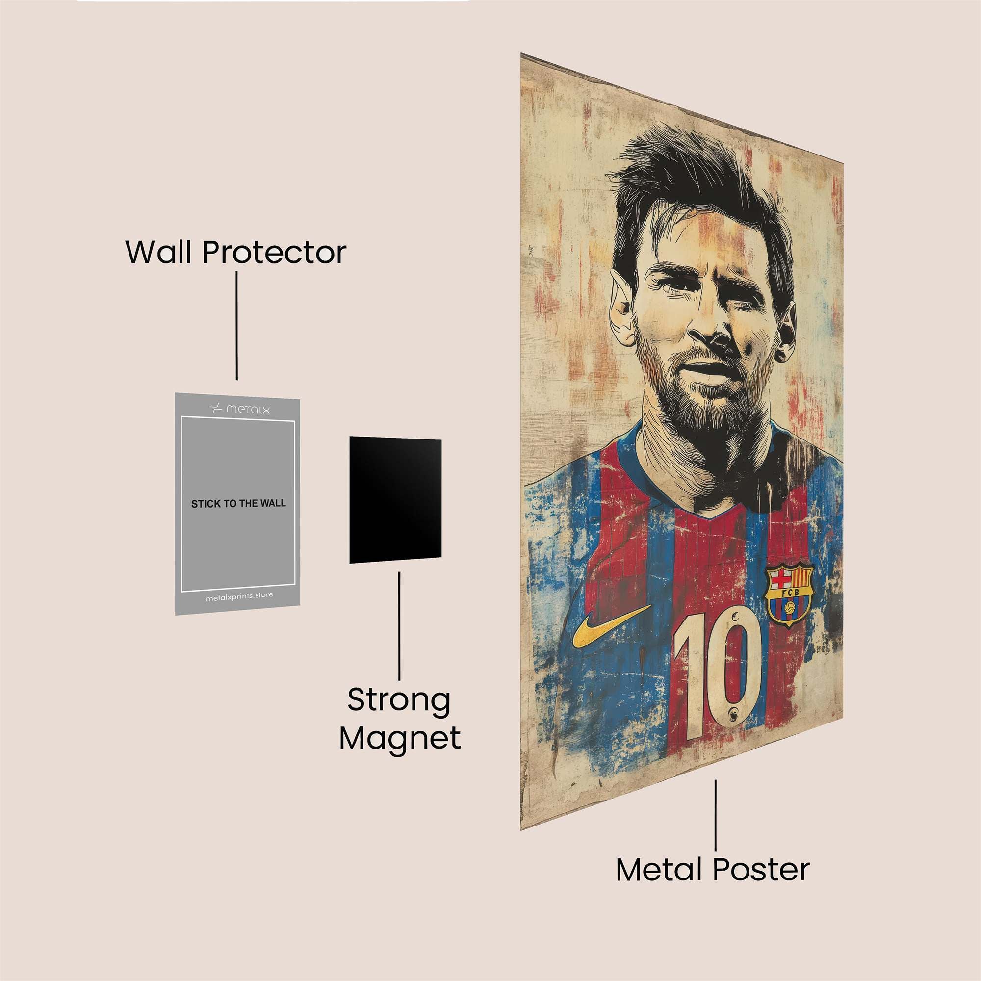 Messi Masterful Safe Wall Magnetic / M