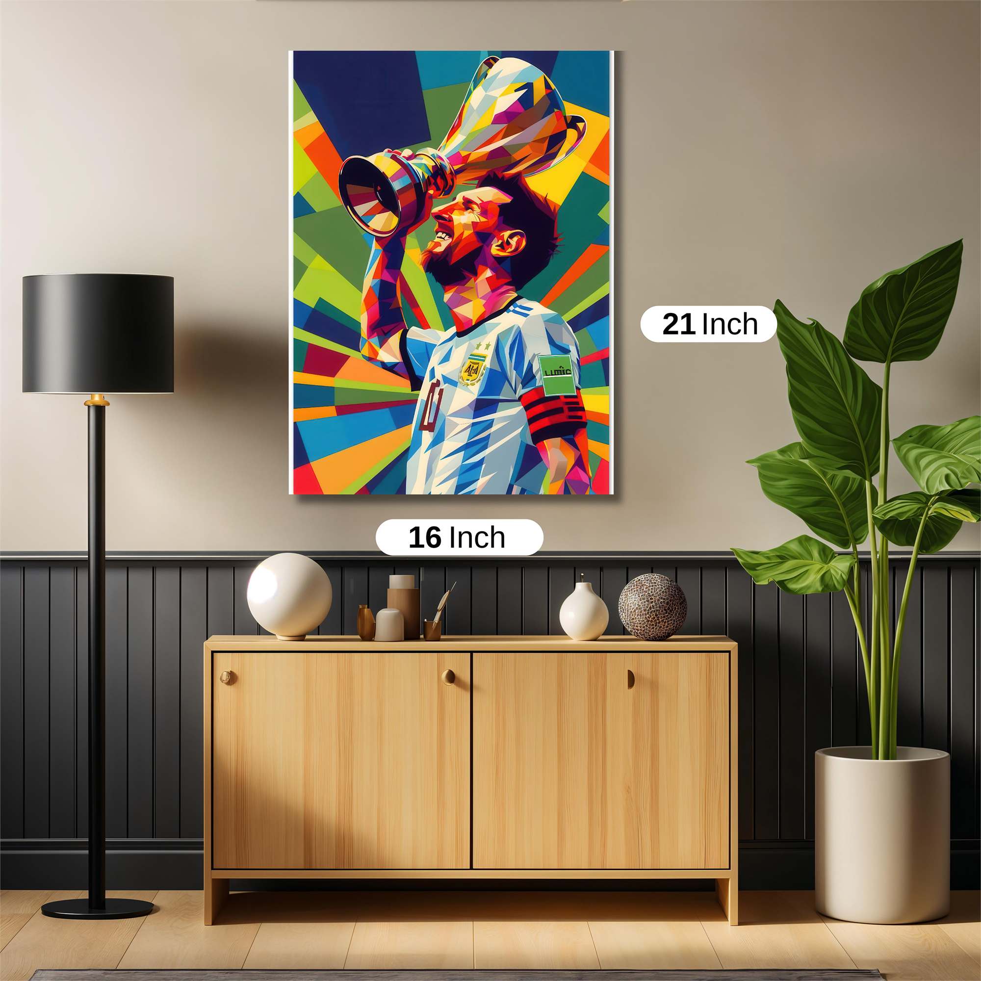 Messi Triumphant Safe Wall Magnetic / M