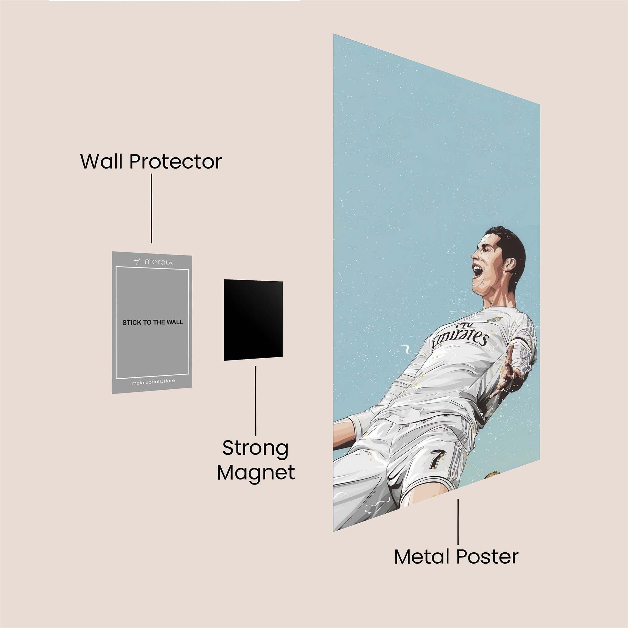 Ronaldo Ecstatic Safe Wall Magnetic / M