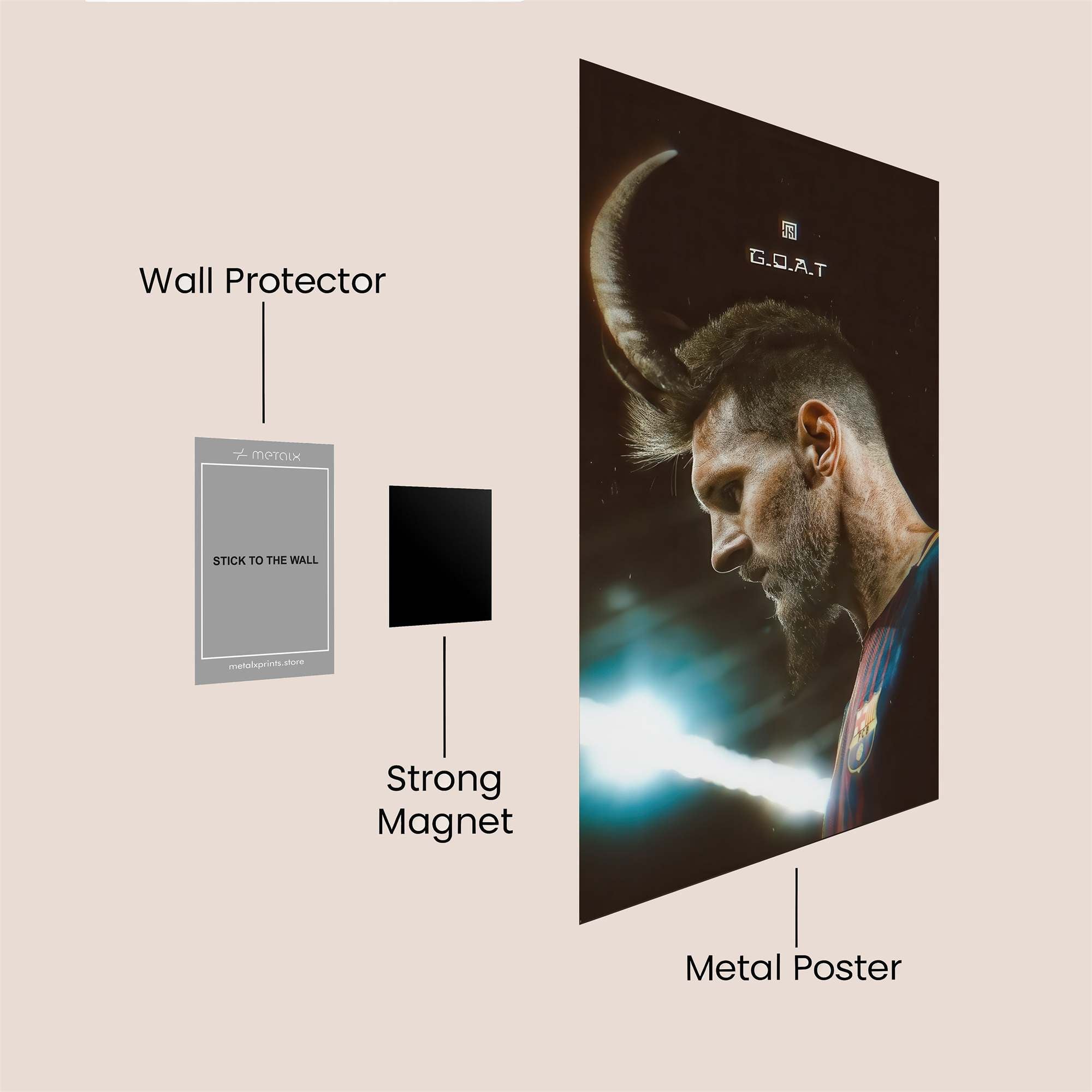 Messi Mythical Safe Wall Magnetic / M