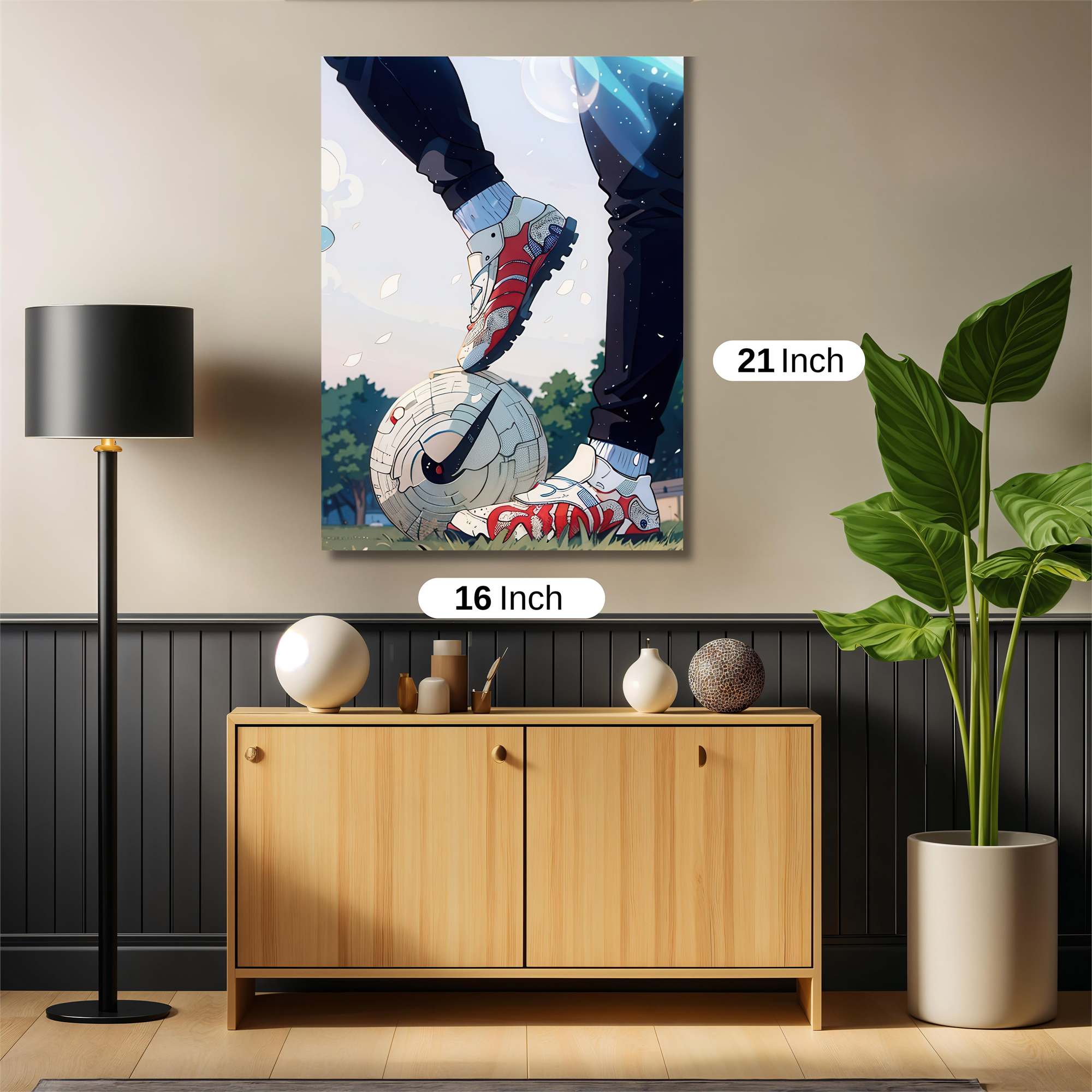 Soccer Serenity Safe Wall Magnetic / M