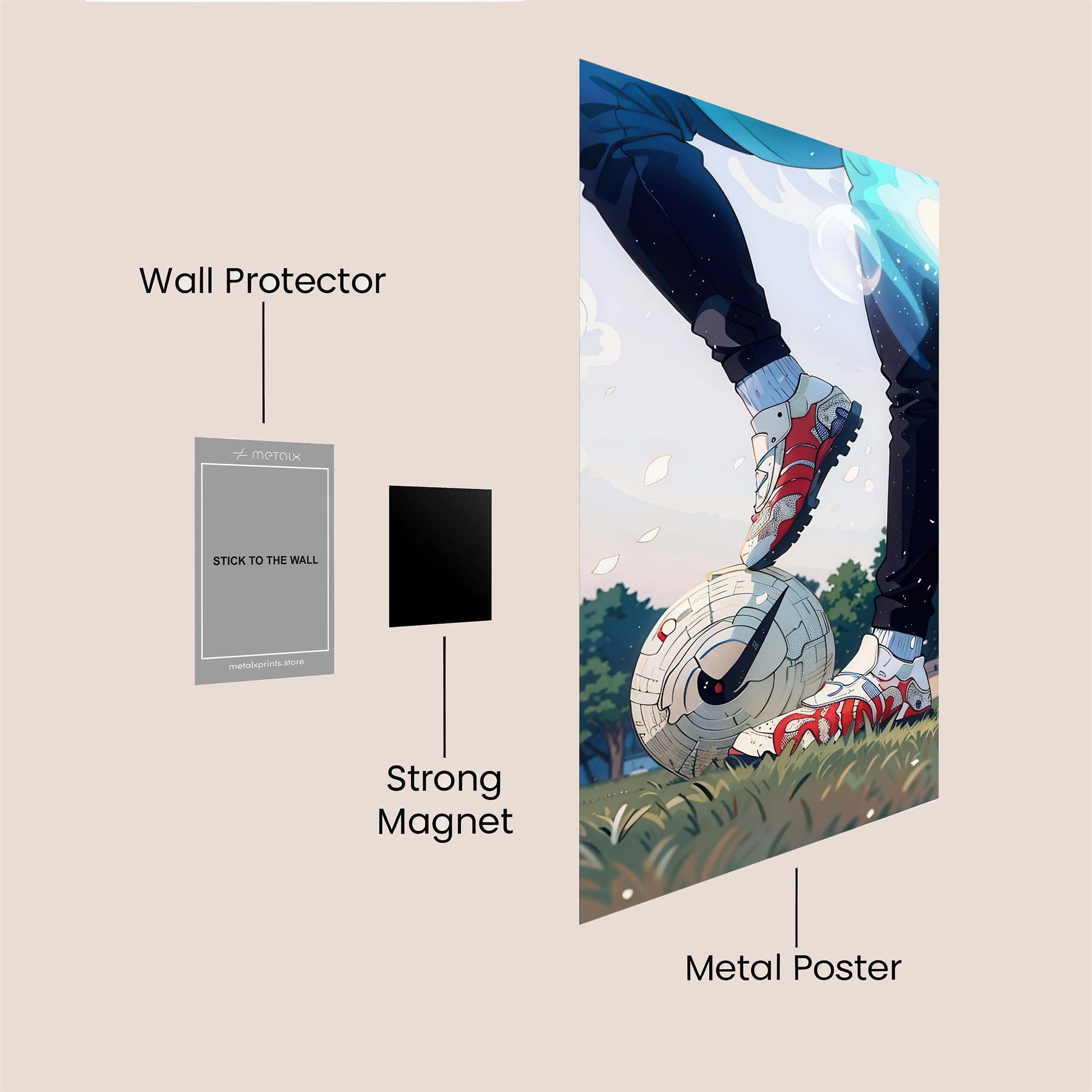 Soccer Serenity Safe Wall Magnetic / M