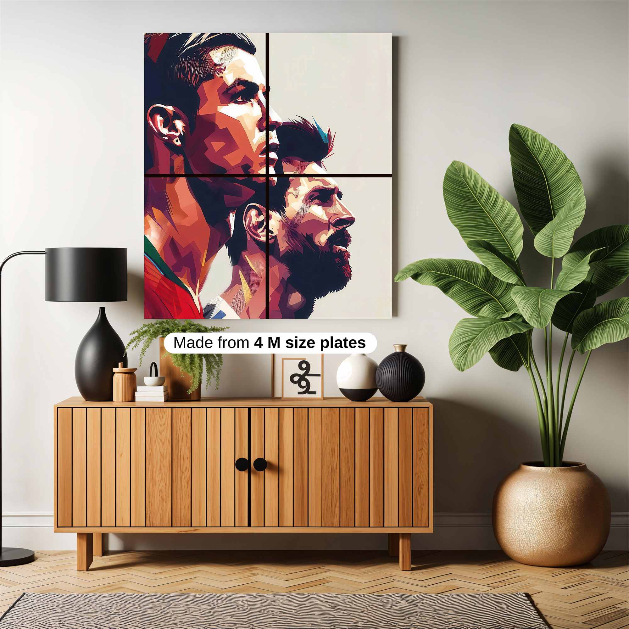 Ronaldo-Mystic, Messi-Majestic Safe Wall Magnetic / M