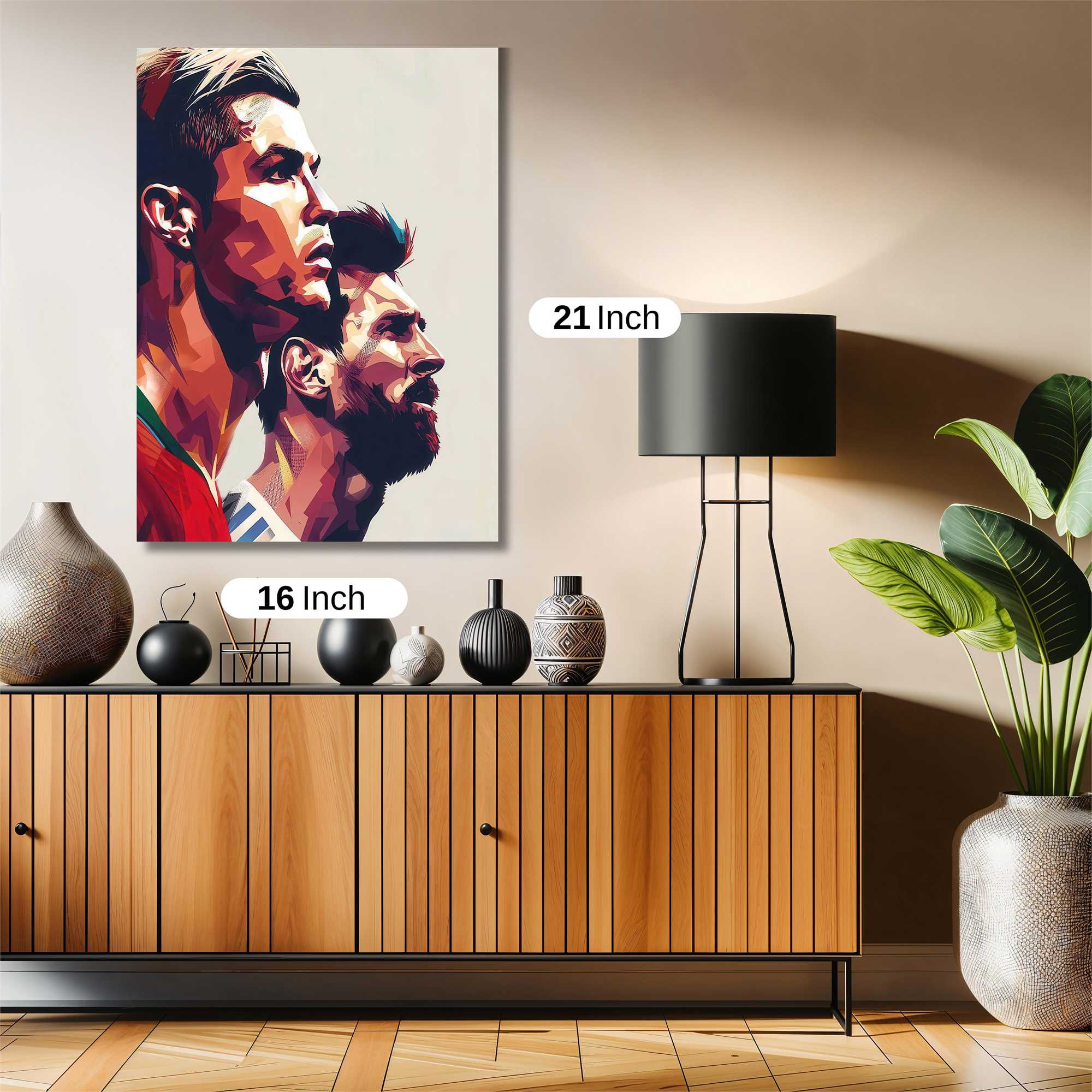 Ronaldo-Mystic, Messi-Majestic Safe Wall Magnetic / M