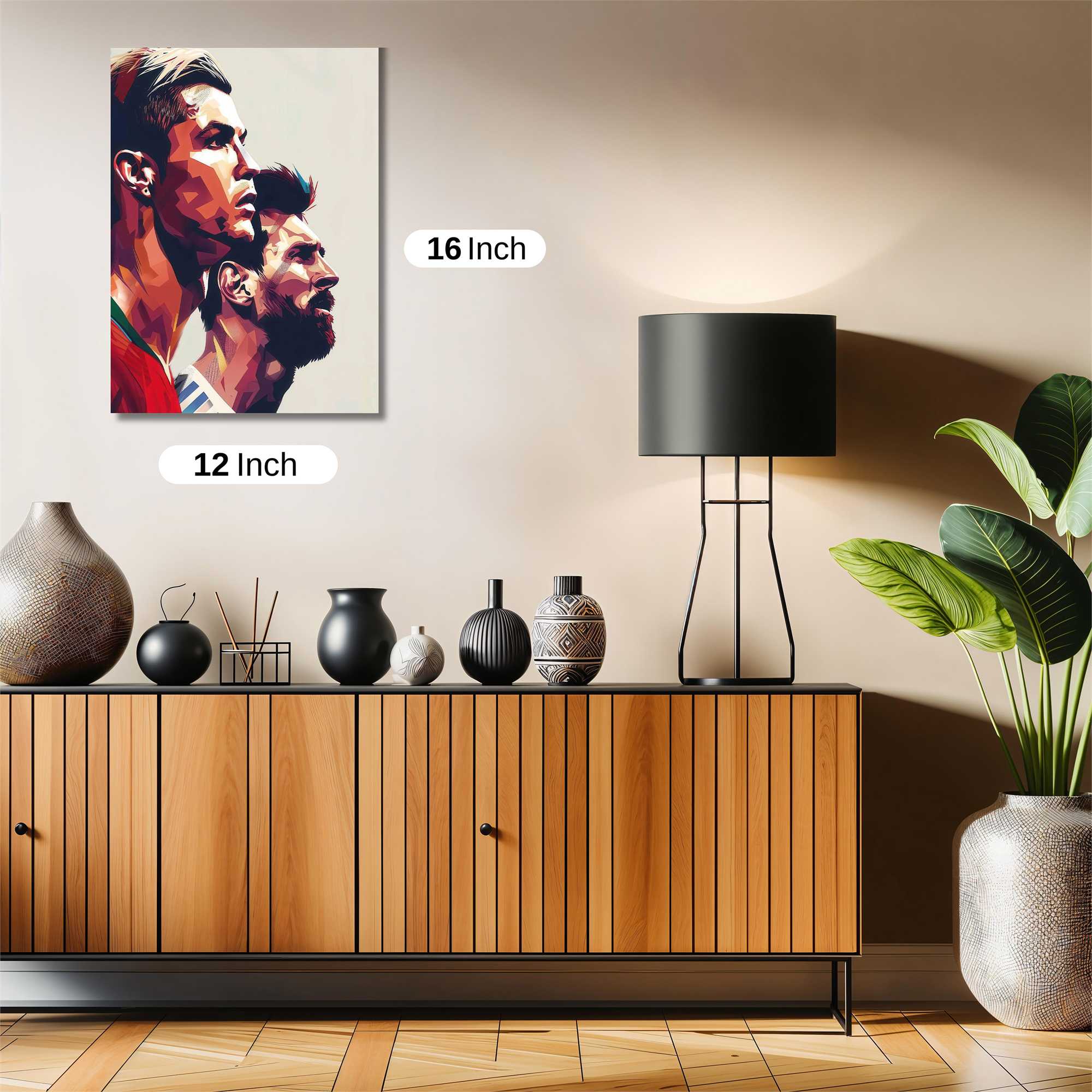 Ronaldo-Mystic, Messi-Majestic Safe Wall Magnetic / M