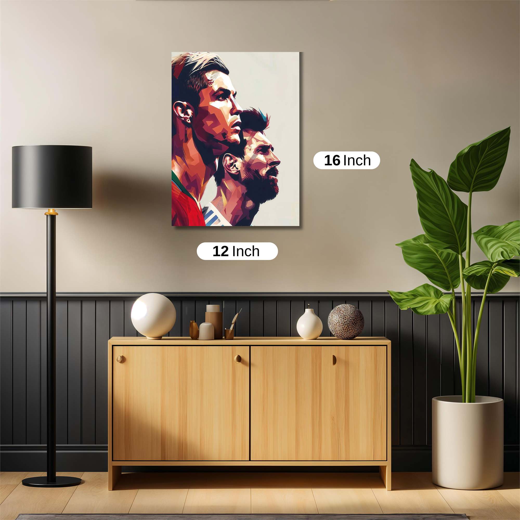 Ronaldo-Mystic, Messi-Majestic Safe Wall Magnetic / M