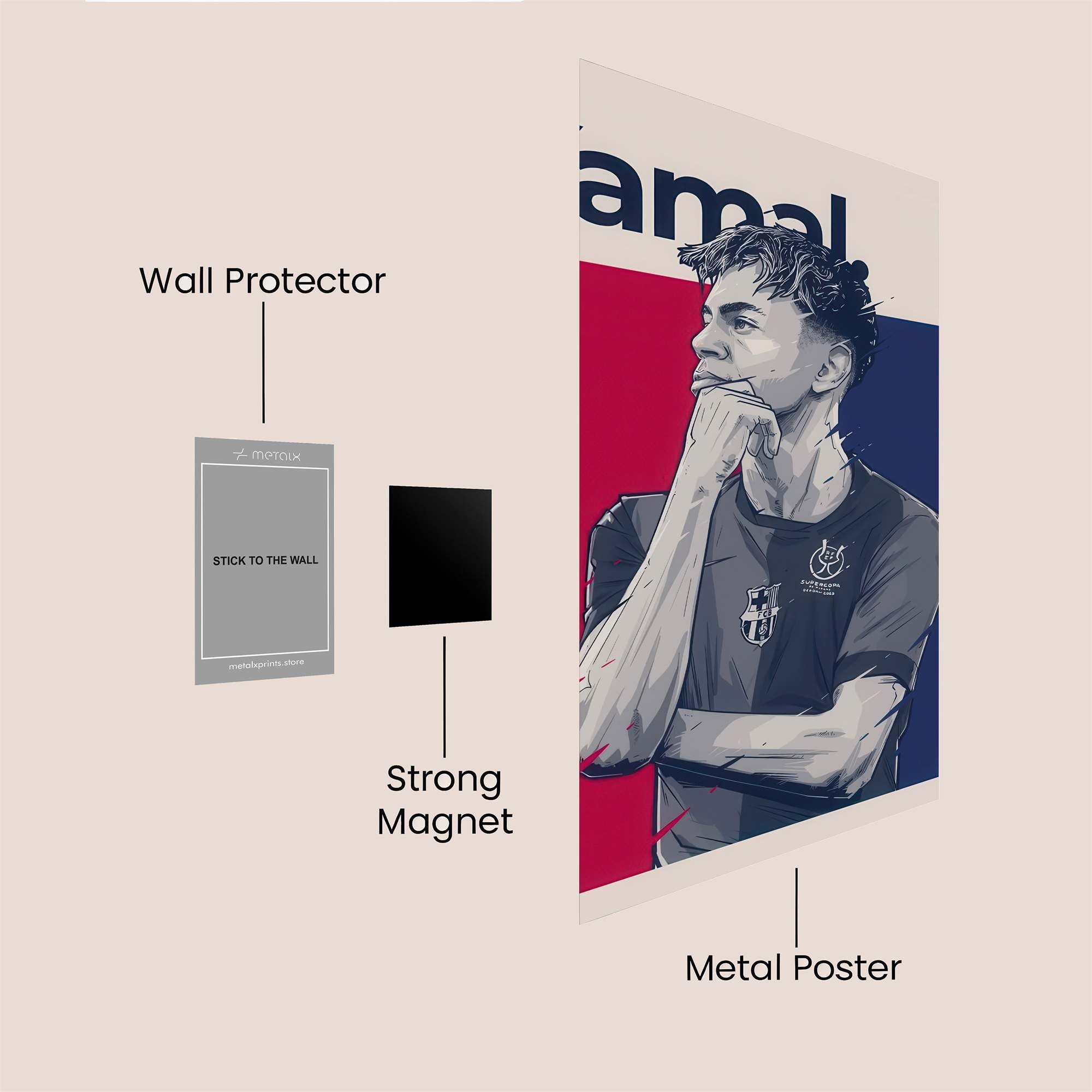 Yamal Pensive Safe Wall Magnetic / M