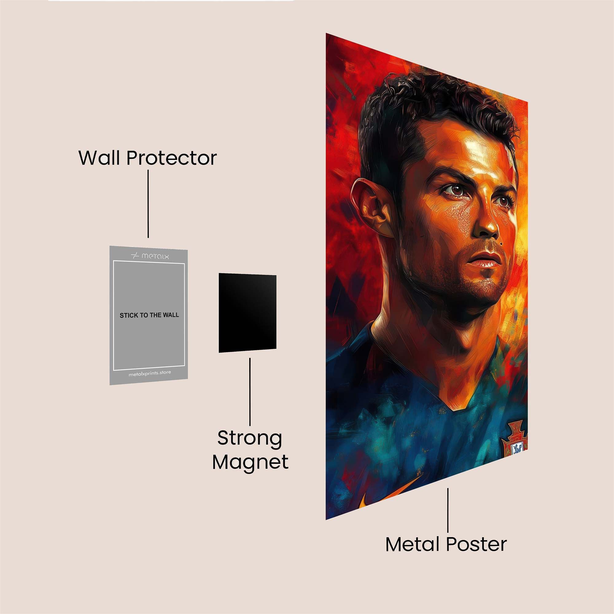 Ronaldo Radiant Safe Wall Magnetic / M