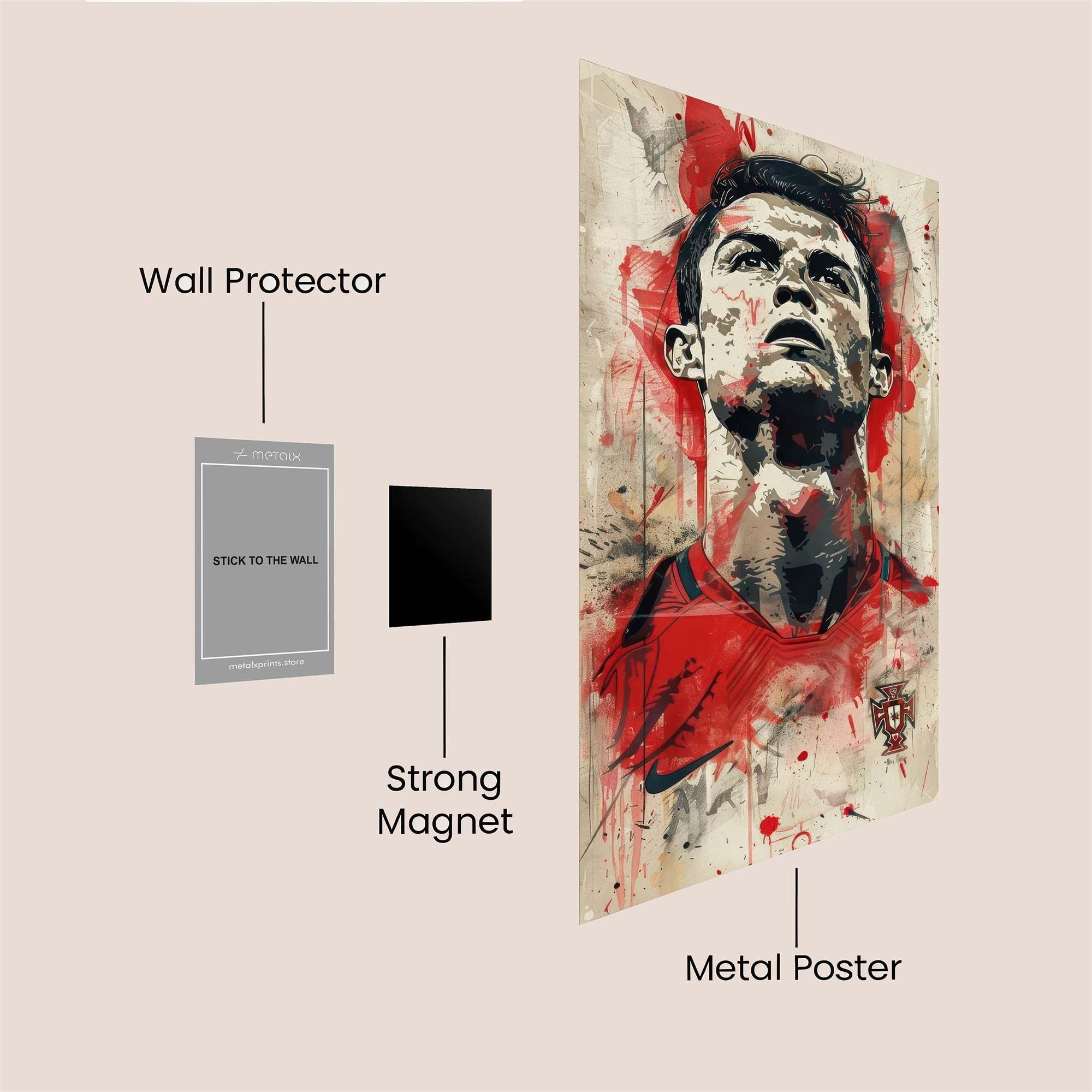 Ronaldo Resolute Safe Wall Magnetic / M