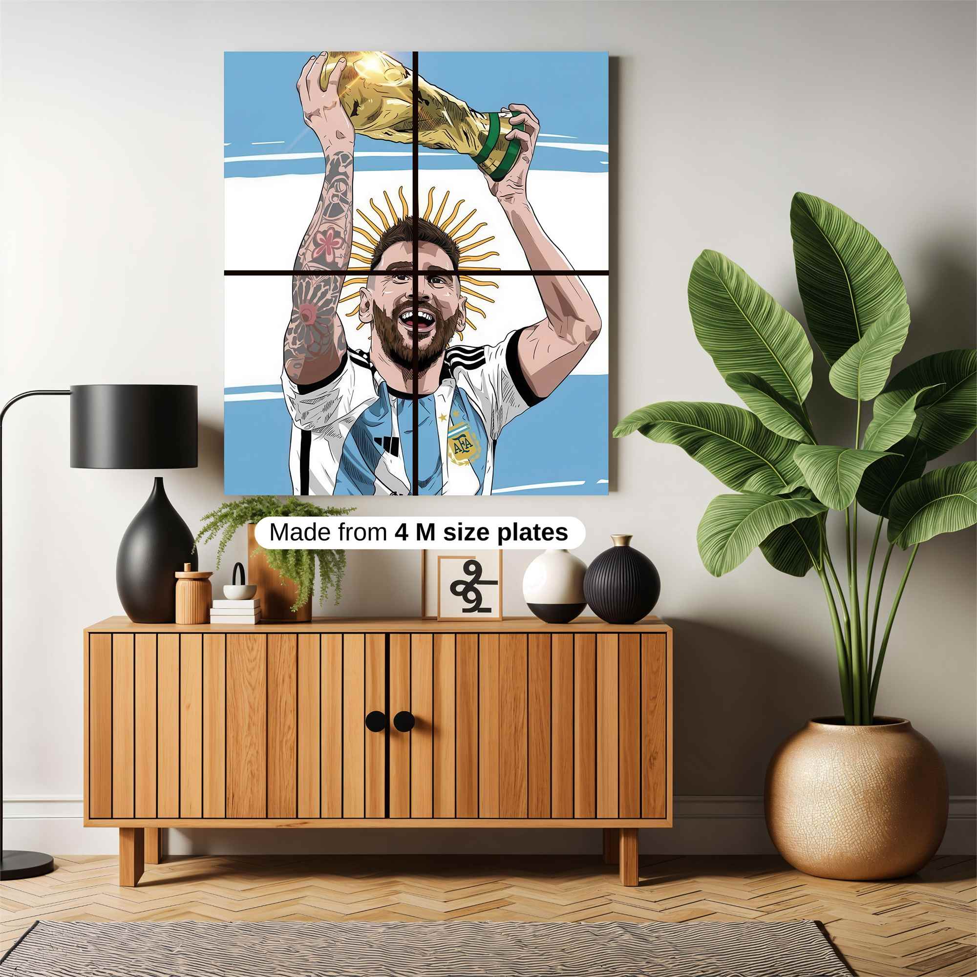 Messi Triumphant Safe Wall Magnetic / M