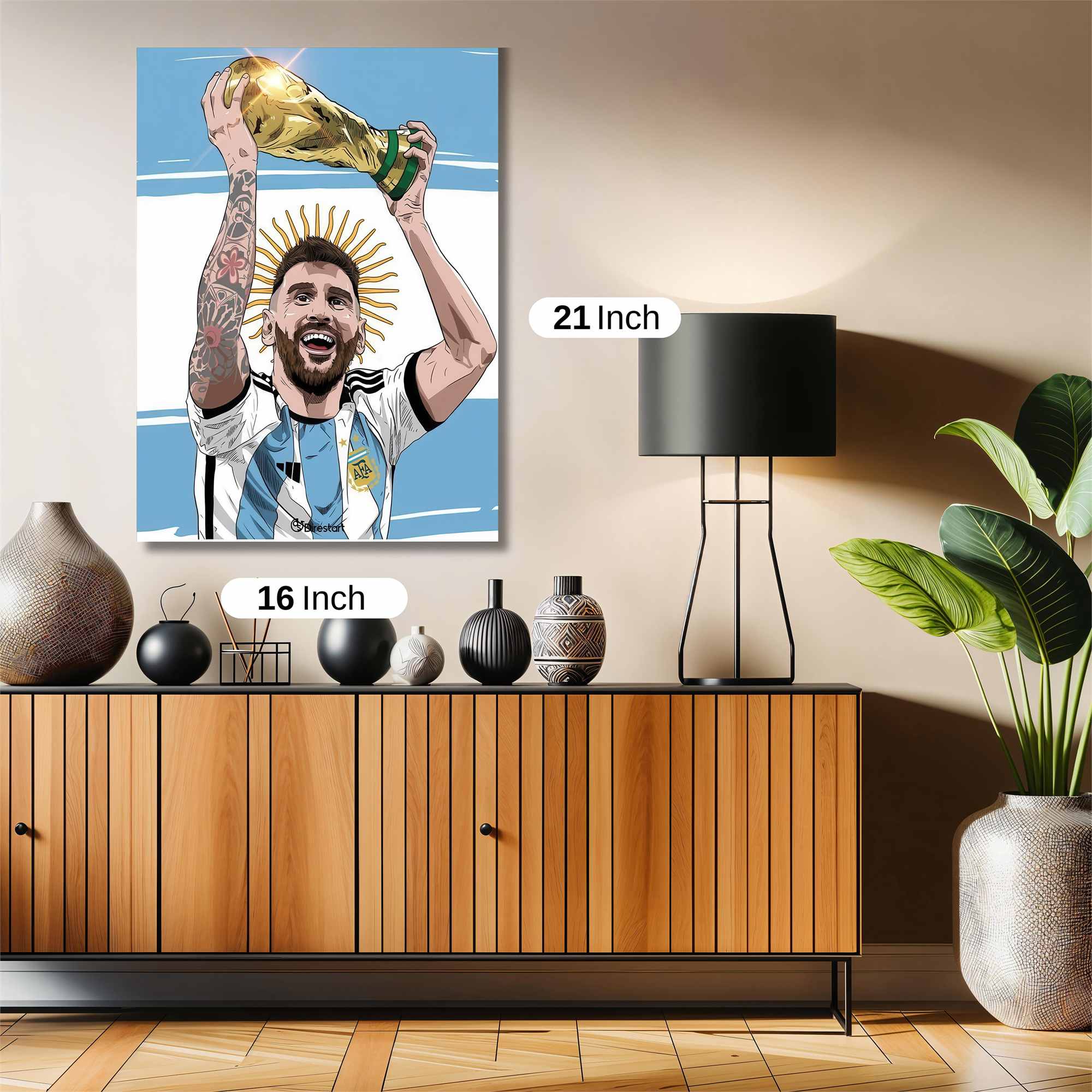 Messi Triumphant Safe Wall Magnetic / M