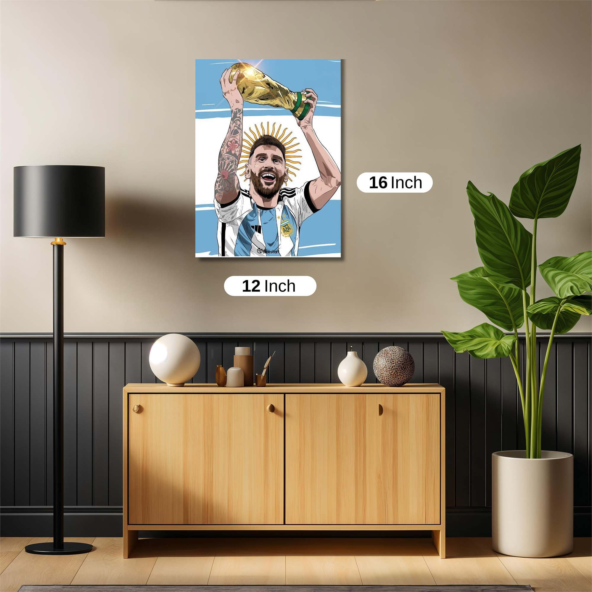 Messi Triumphant Safe Wall Magnetic / M