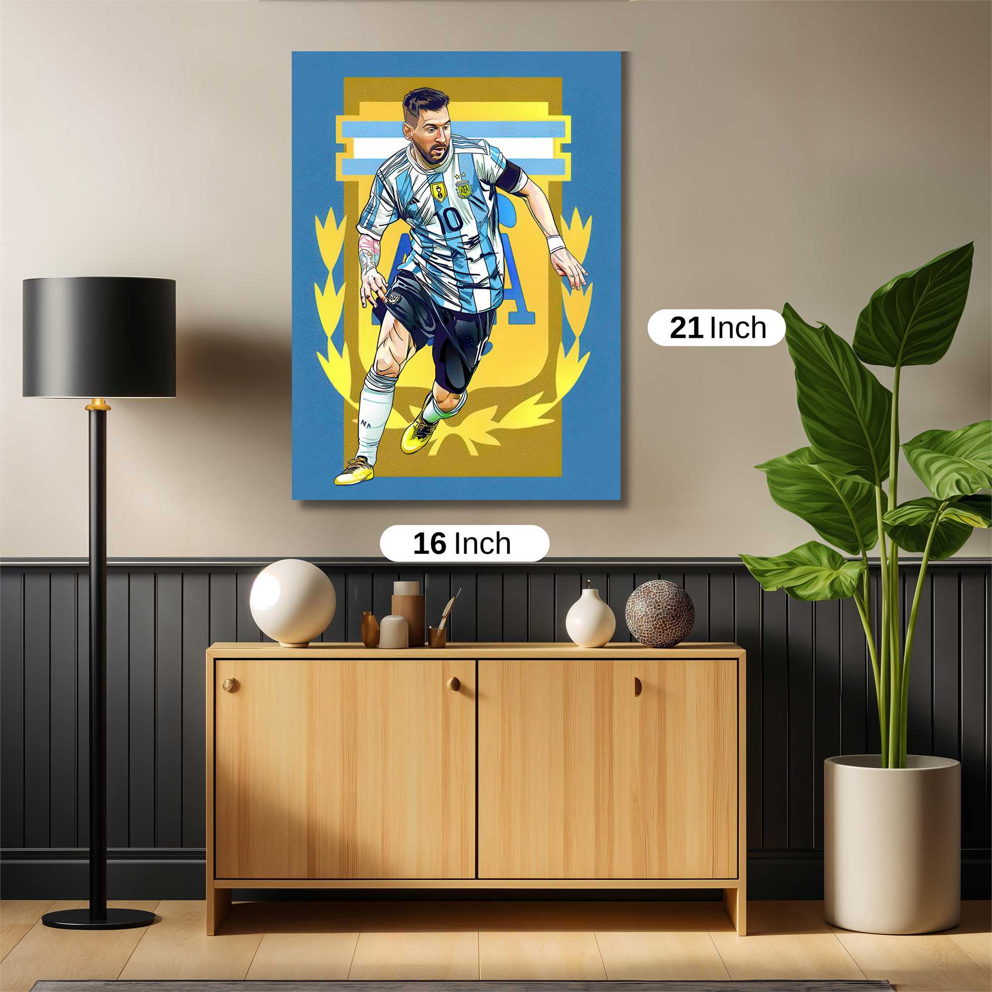 Messi Triumphant Safe Wall Magnetic / M