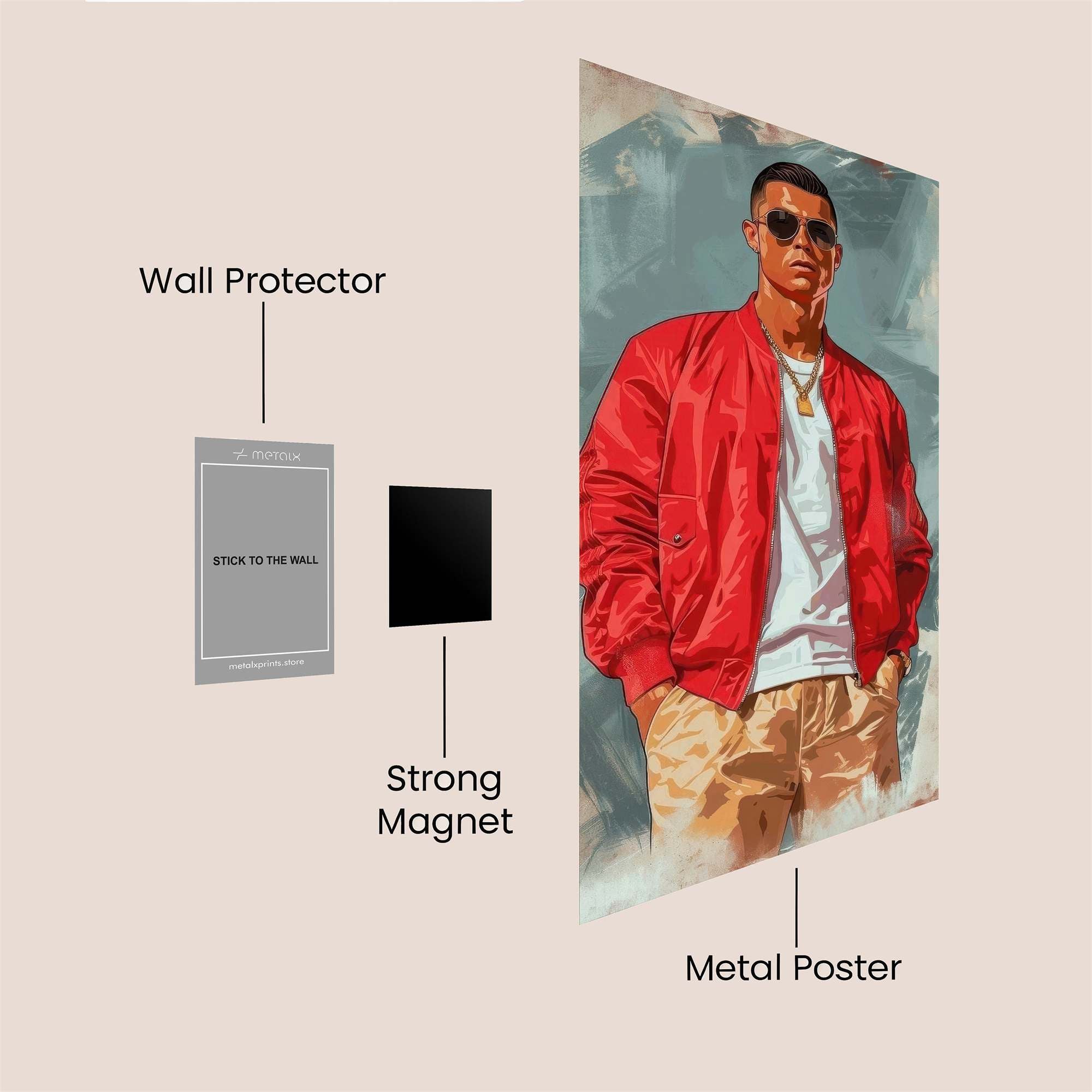 Ronaldo Radiant Safe Wall Magnetic / M