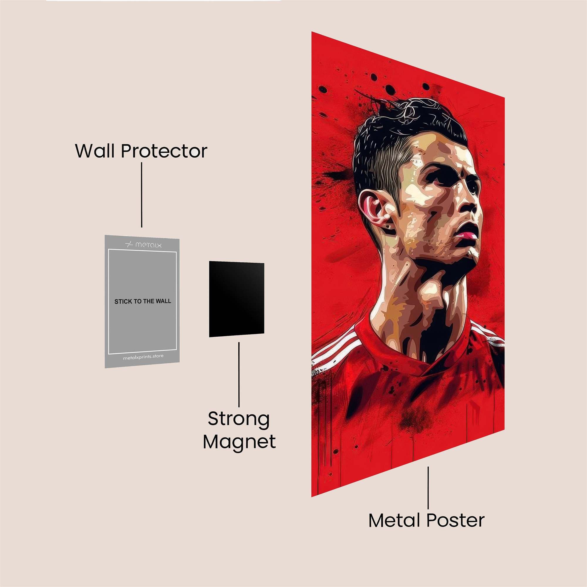 Ronaldo Resolute Safe Wall Magnetic / M