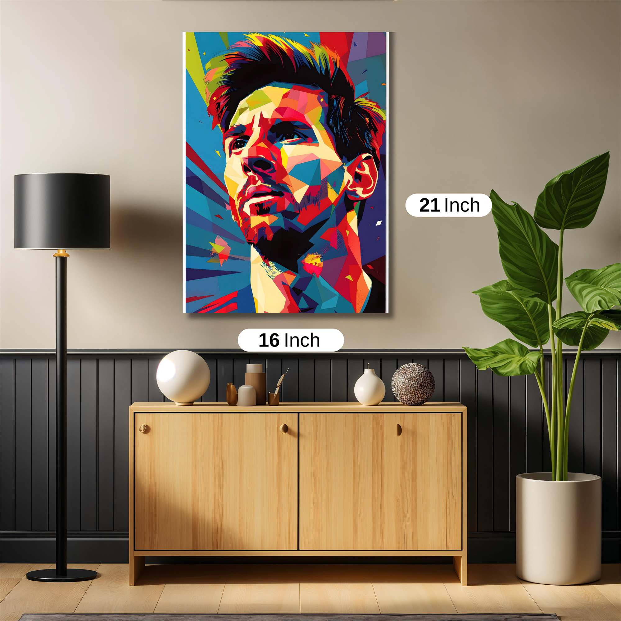 Messi Vibrant Safe Wall Magnetic / M