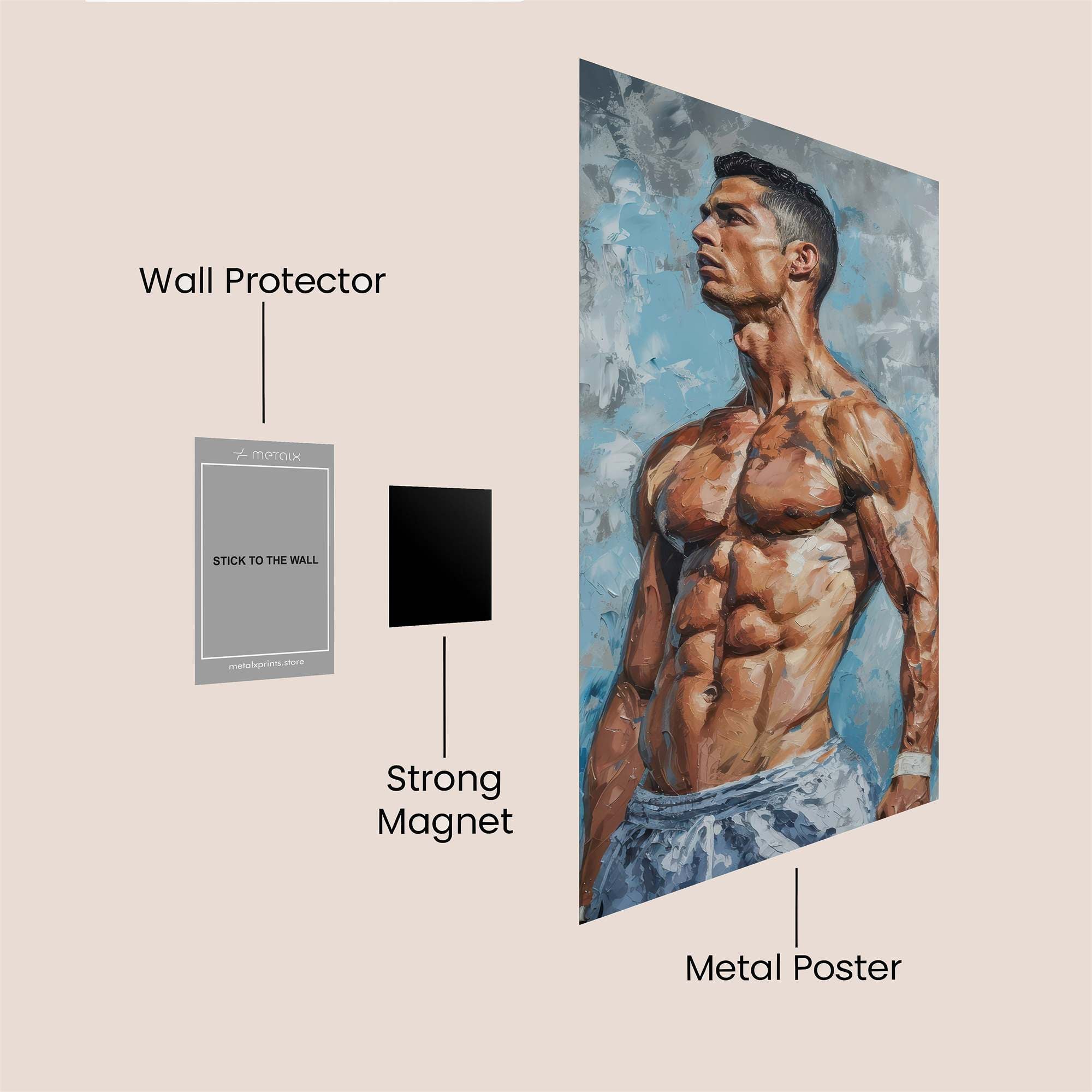 Ronaldo Resolute Safe Wall Magnetic / M