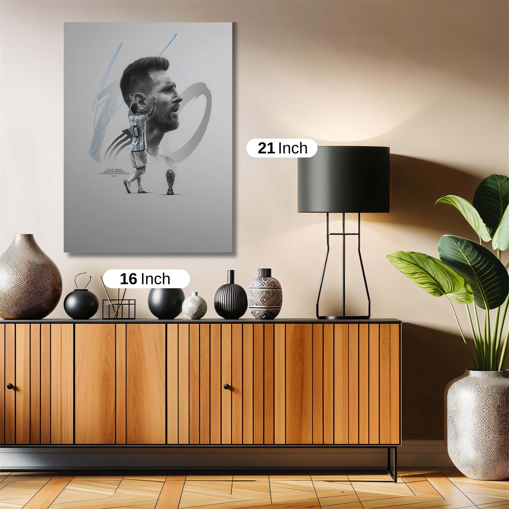 Messi Triumphant Safe Wall Magnetic / M