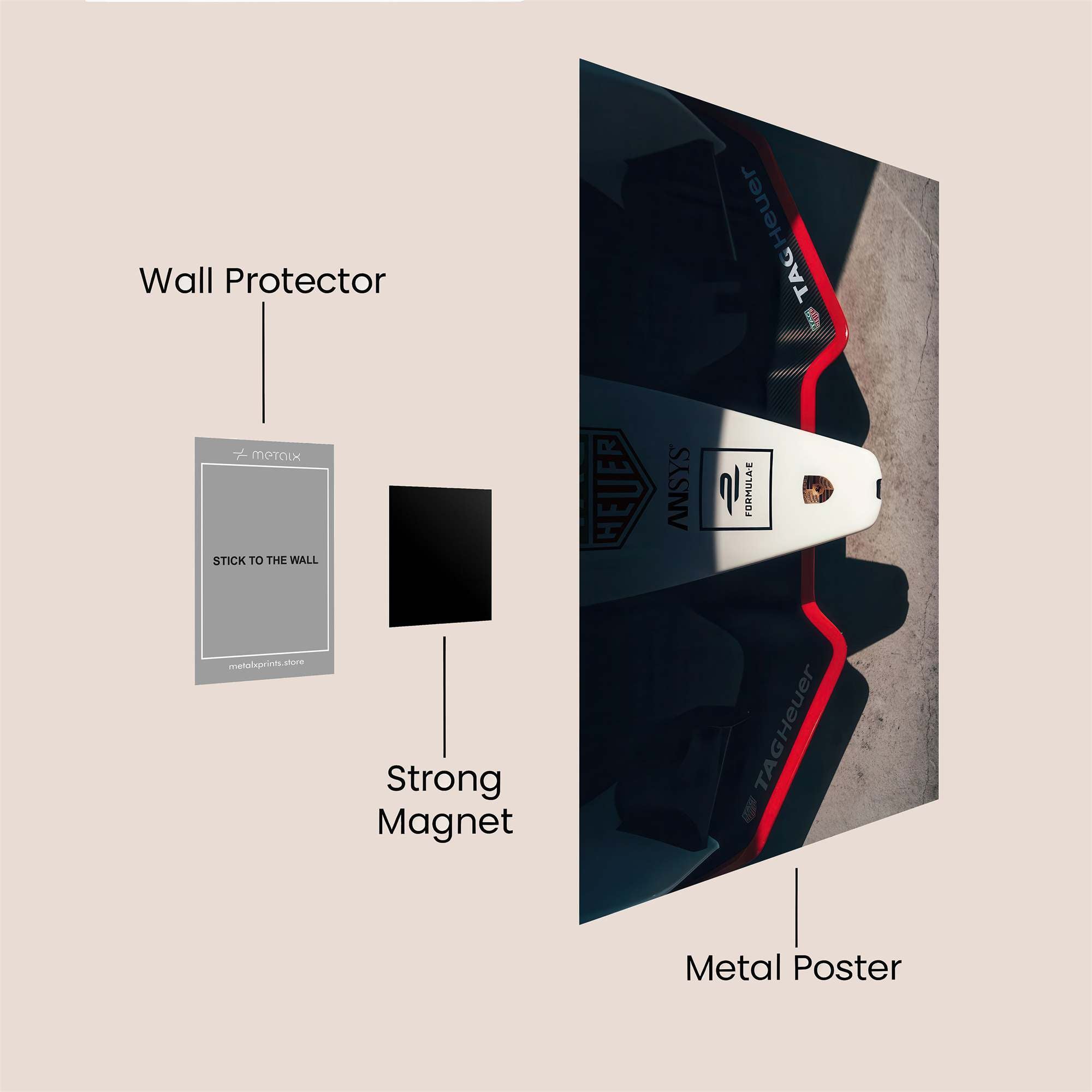 Speedster Sleek Safe Wall Magnetic / M