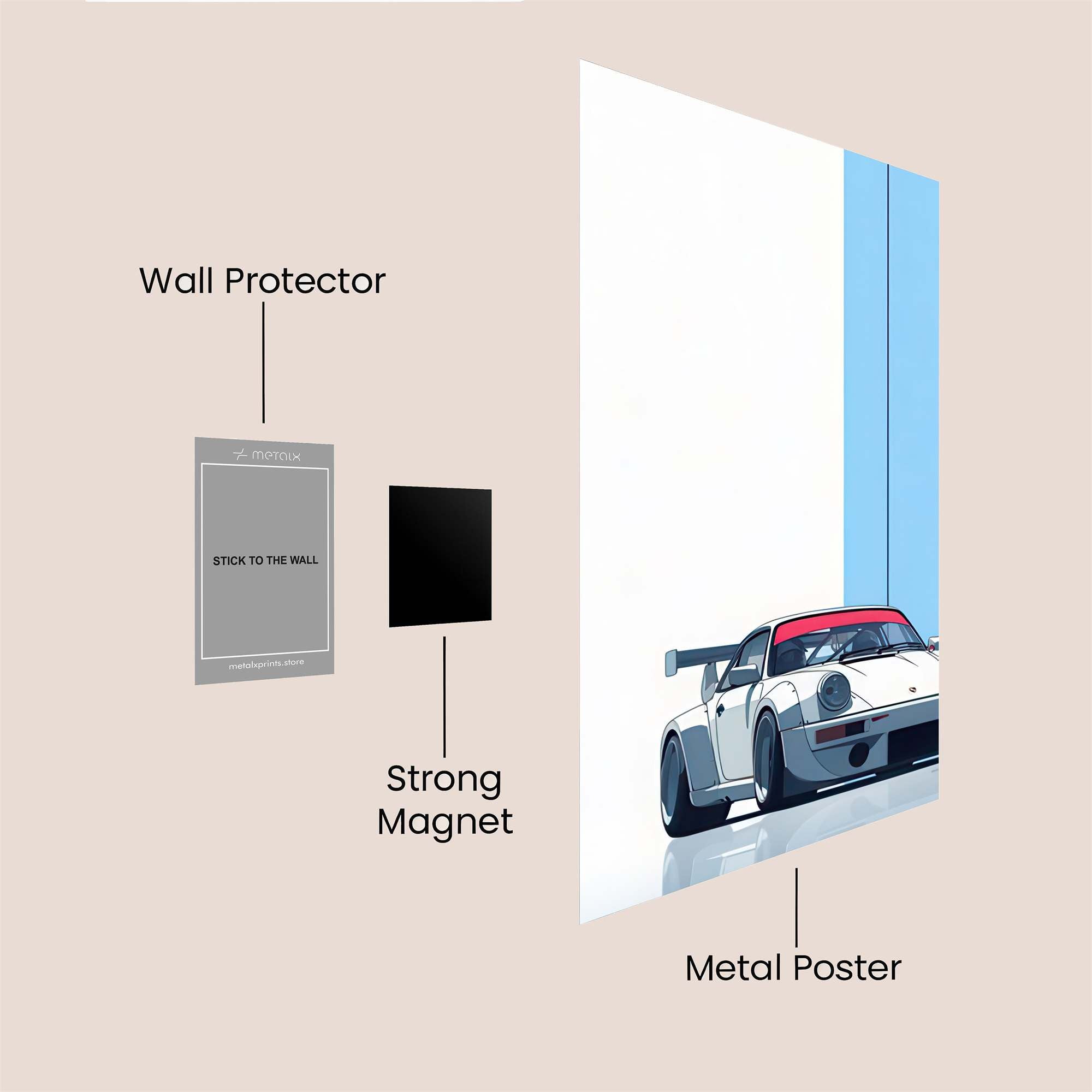 Porsche Serenity Safe Wall Magnetic / M