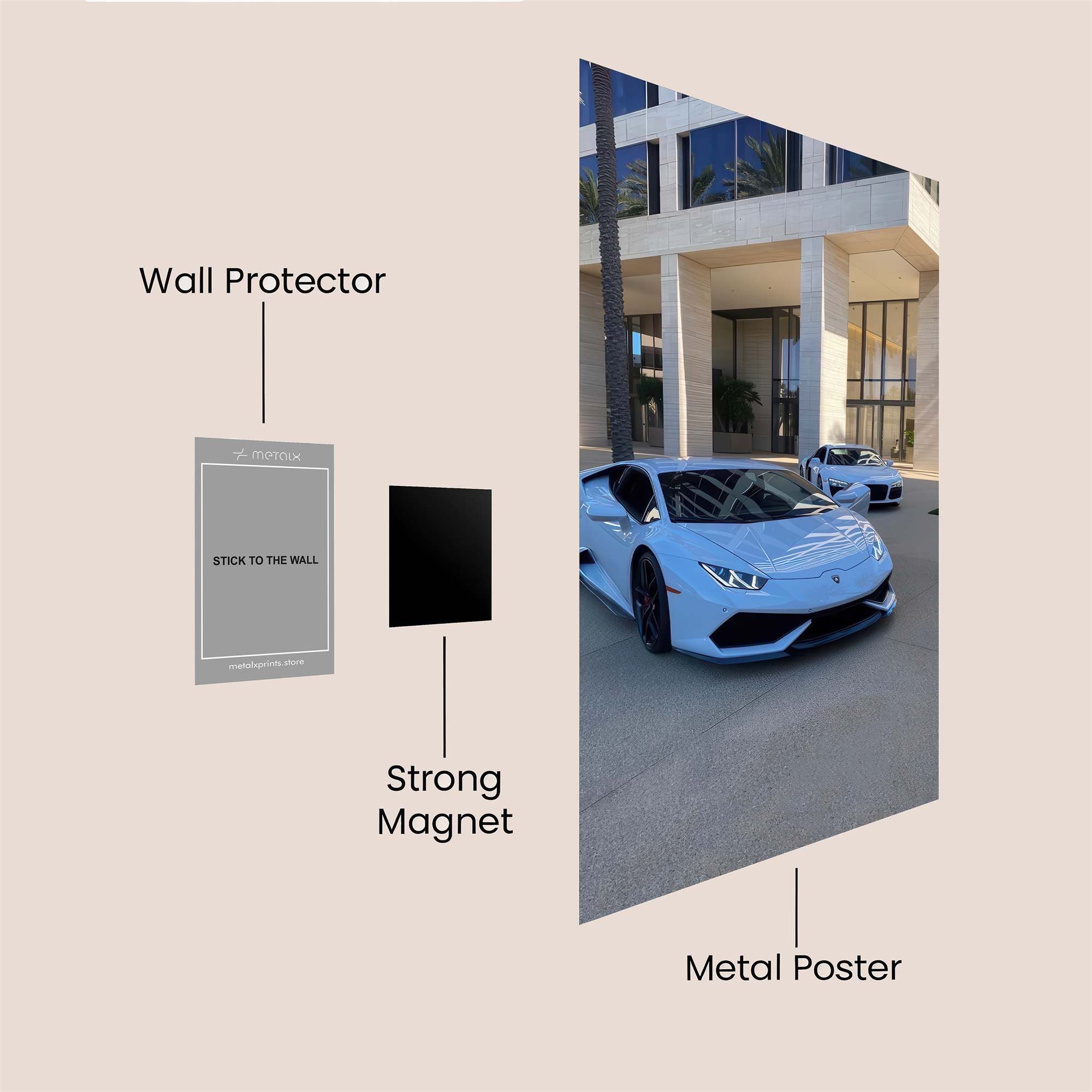 Lamborghini Lustrous Safe Wall Magnetic / M