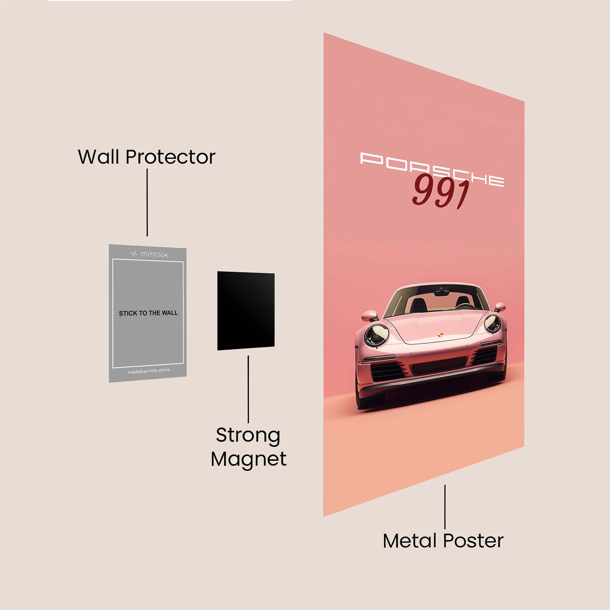 Porsche Passion Safe Wall Magnetic / M