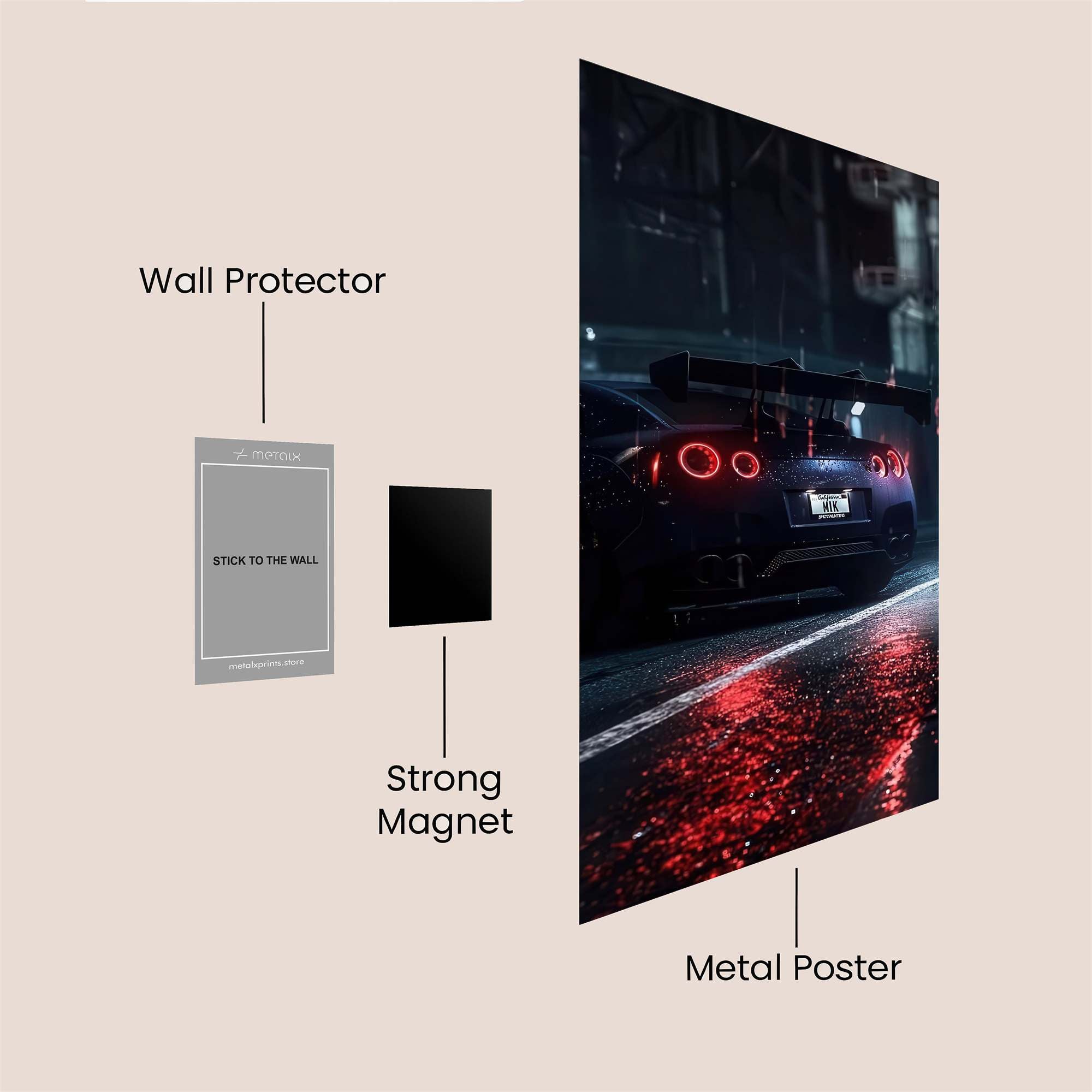 GTR Neon Safe Wall Magnetic / M