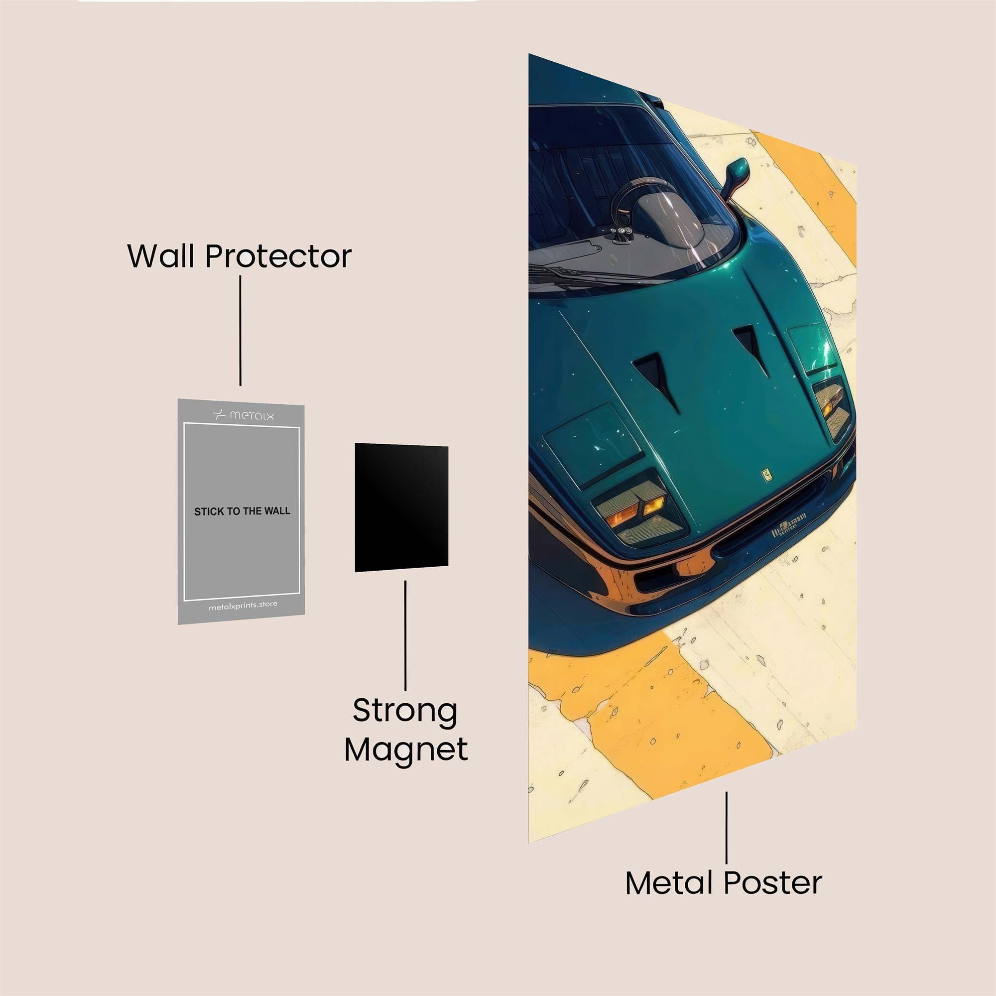 Ferrari Fervor Safe Wall Magnetic / M