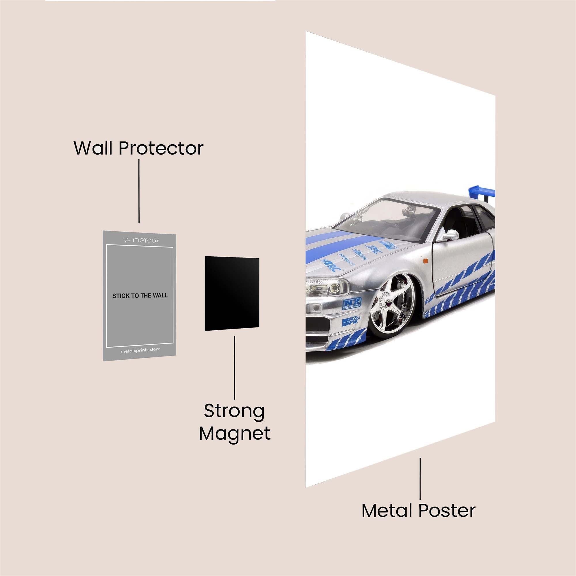 Skyline Serenity Safe Wall Magnetic / M