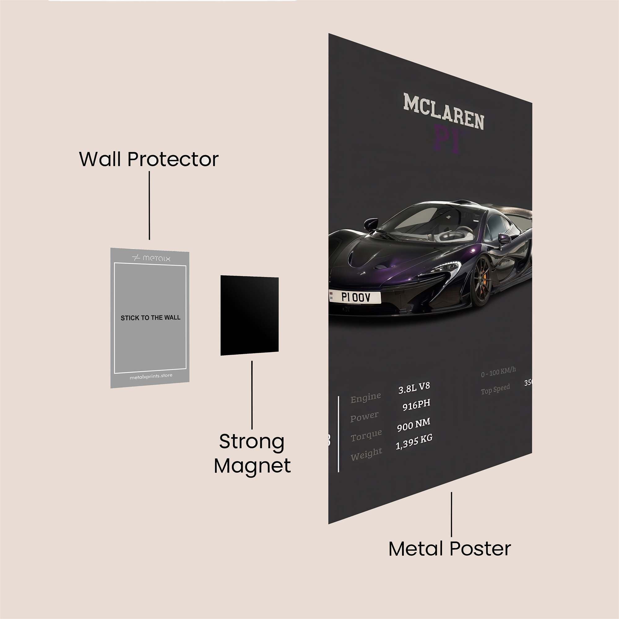 McLaren Majestic Safe Wall Magnetic / M