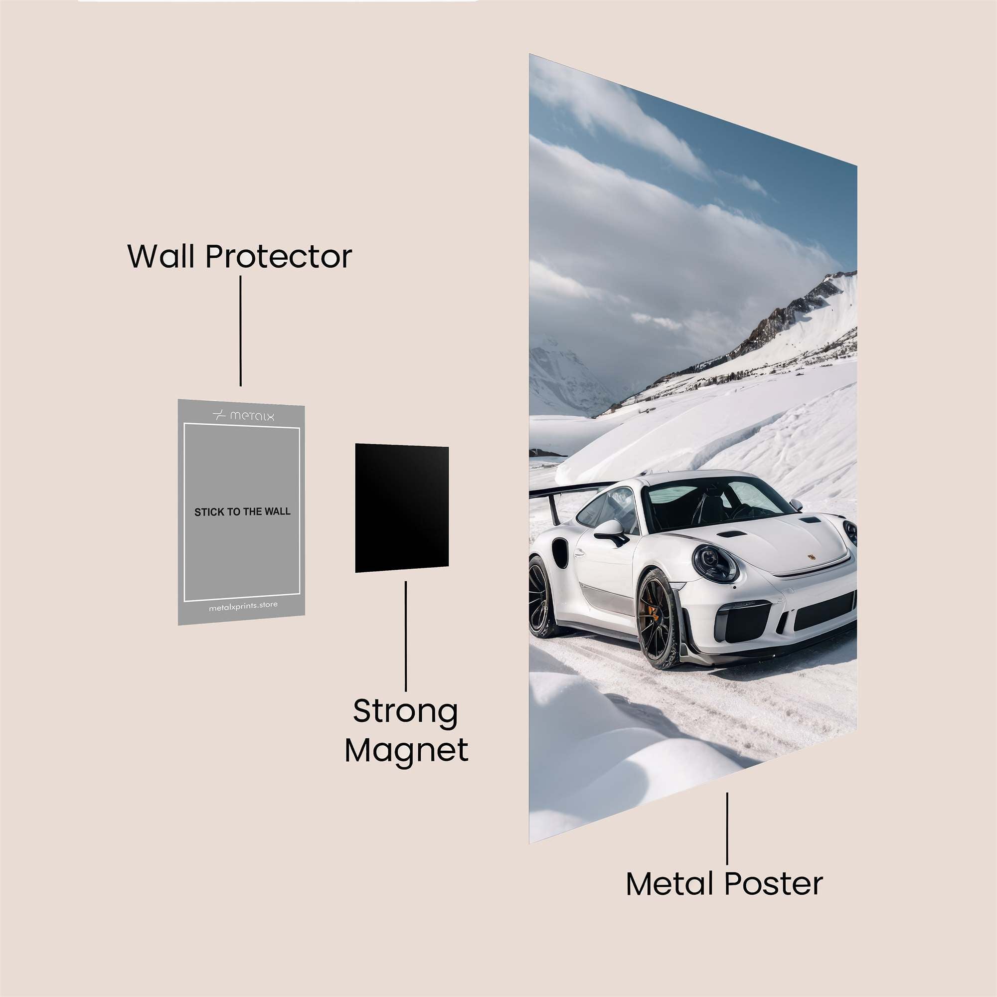 Porsche Serenity Safe Wall Magnetic / M