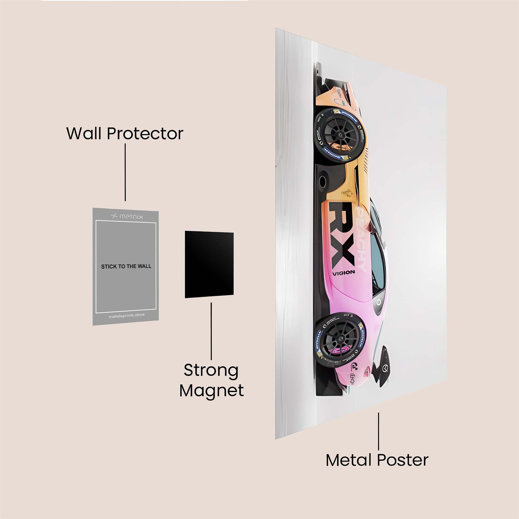 Aston Vivid Safe Wall Magnetic / M