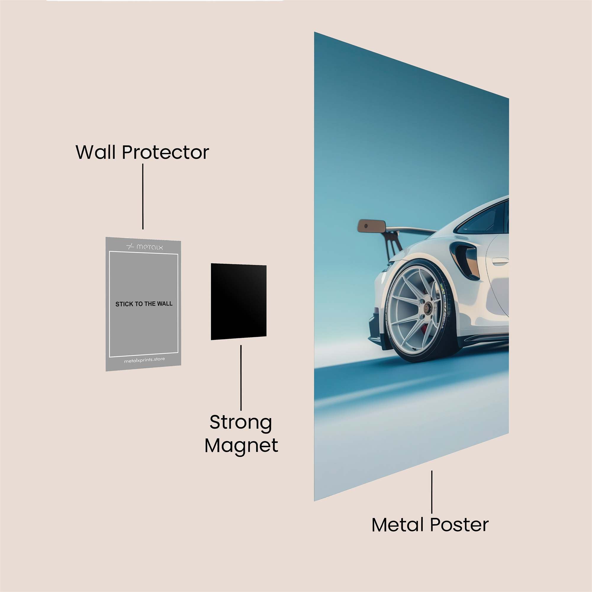 Porsche Serenity Safe Wall Magnetic / M
