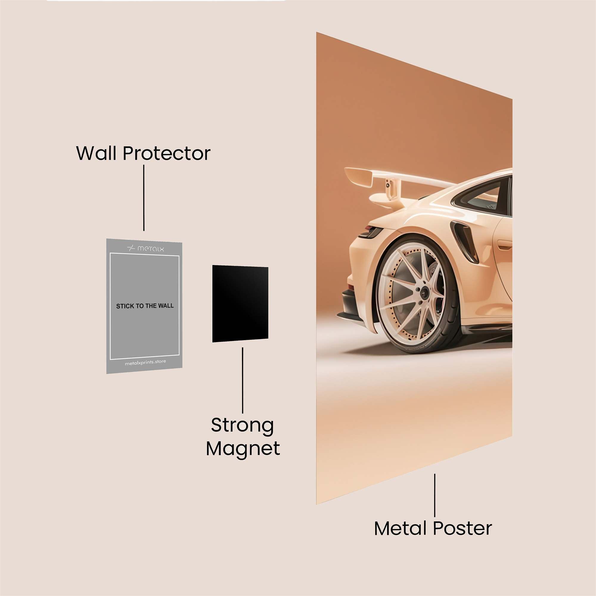 Porsche Serenity Safe Wall Magnetic / M