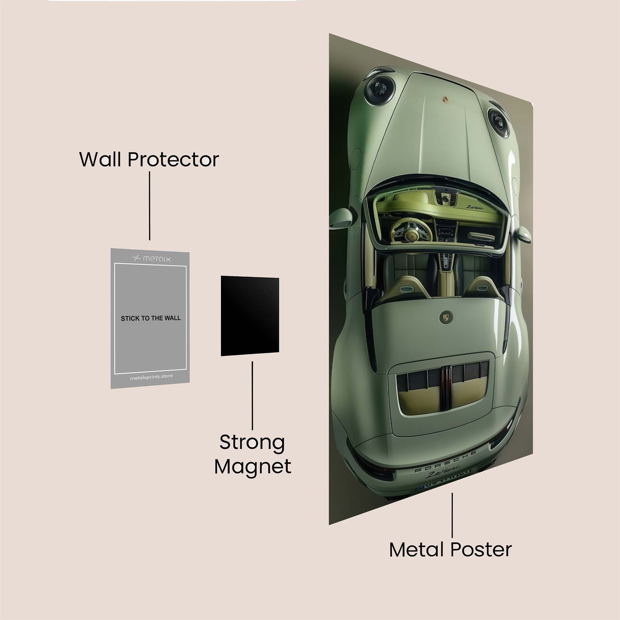 Porsche Serenity Safe Wall Magnetic / M