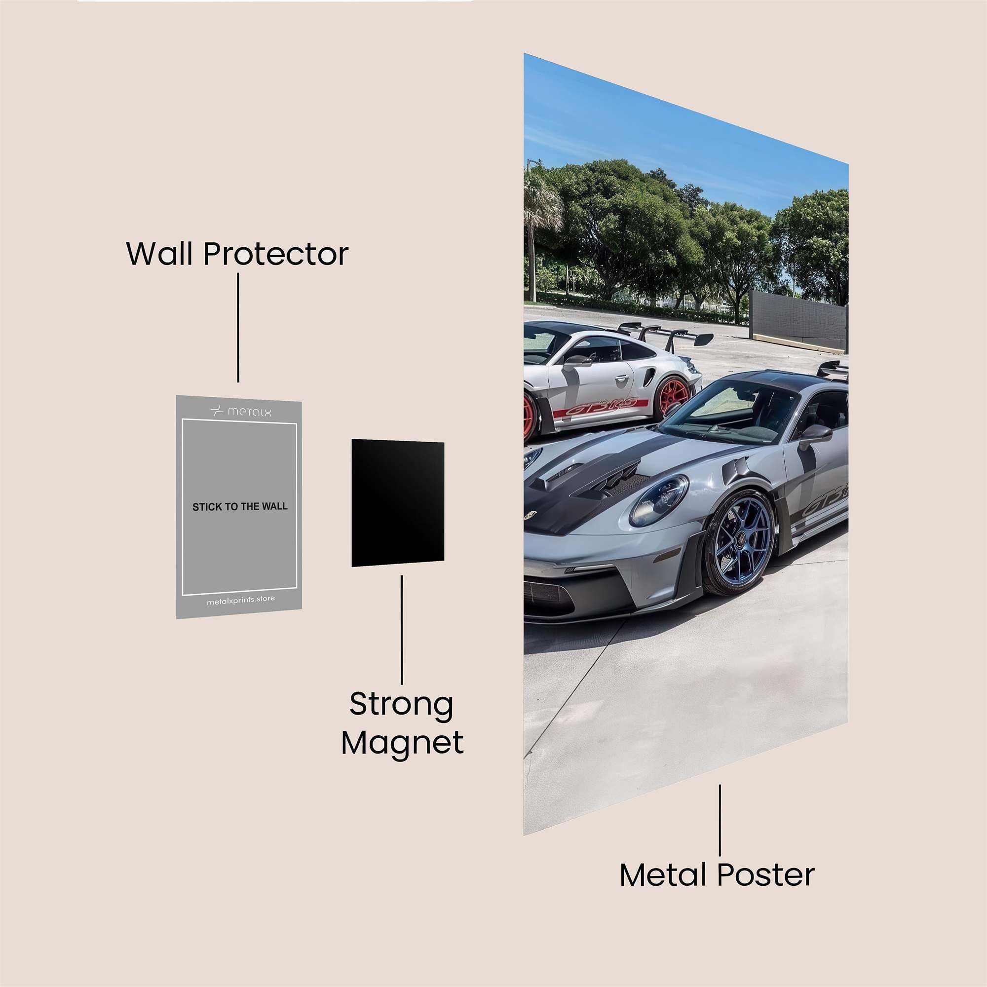 Porsche Passion Safe Wall Magnetic / M