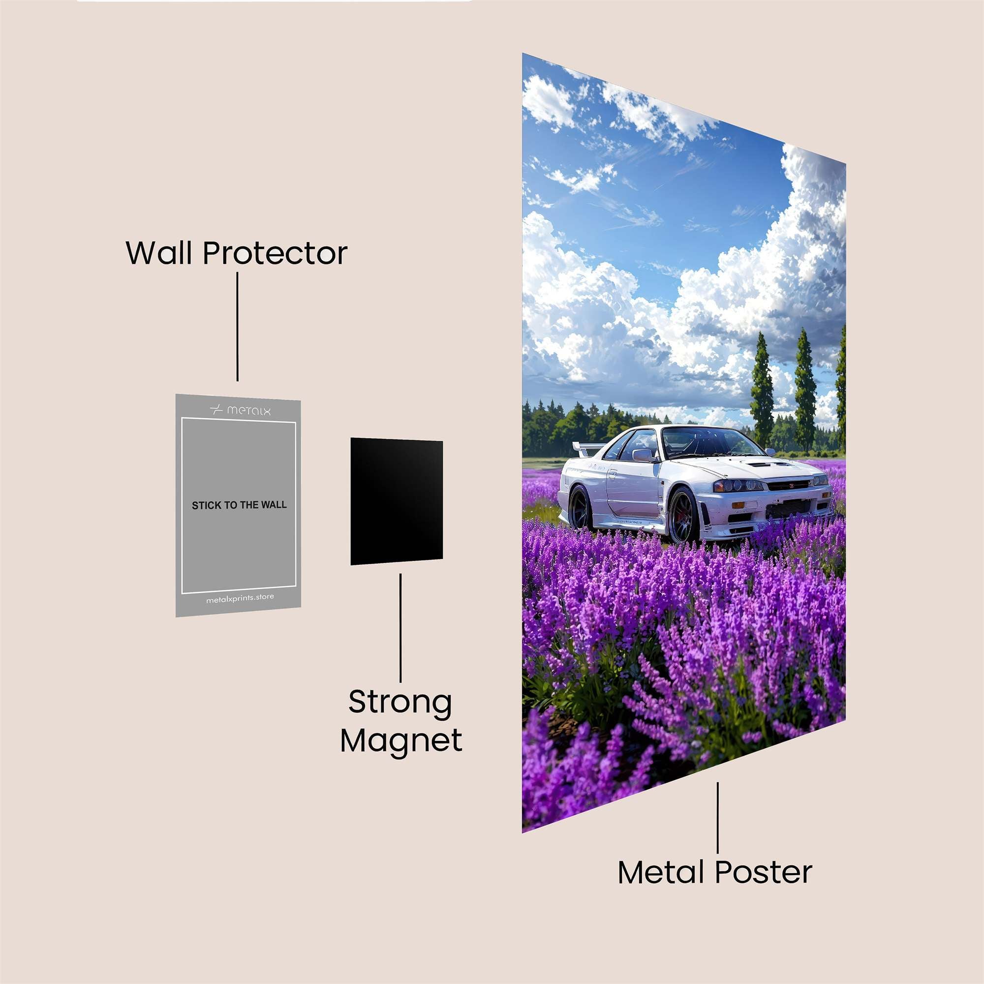 Skyline Serenity Safe Wall Magnetic / M