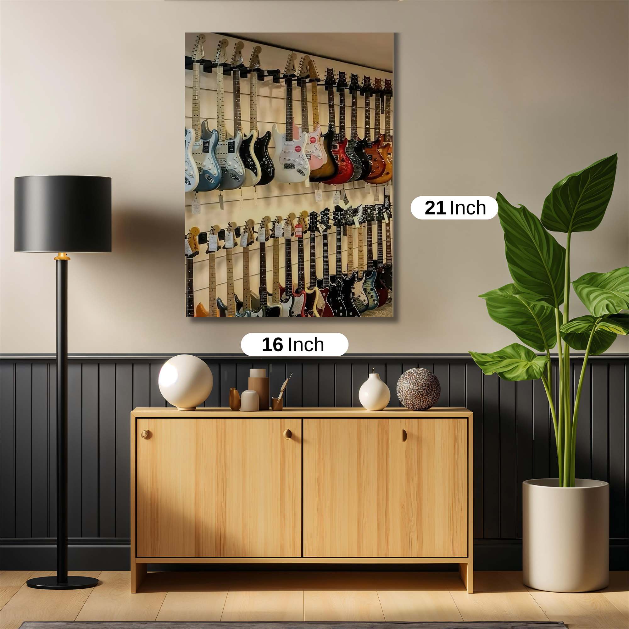 Guitar Harmony Safe Wall Magnetic / M