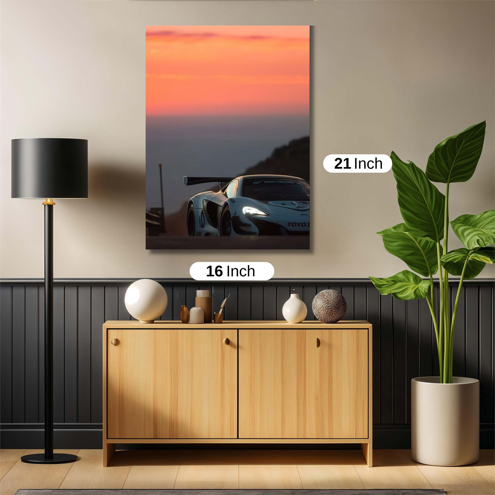 Sunset Rush Safe Wall Magnetic / M
