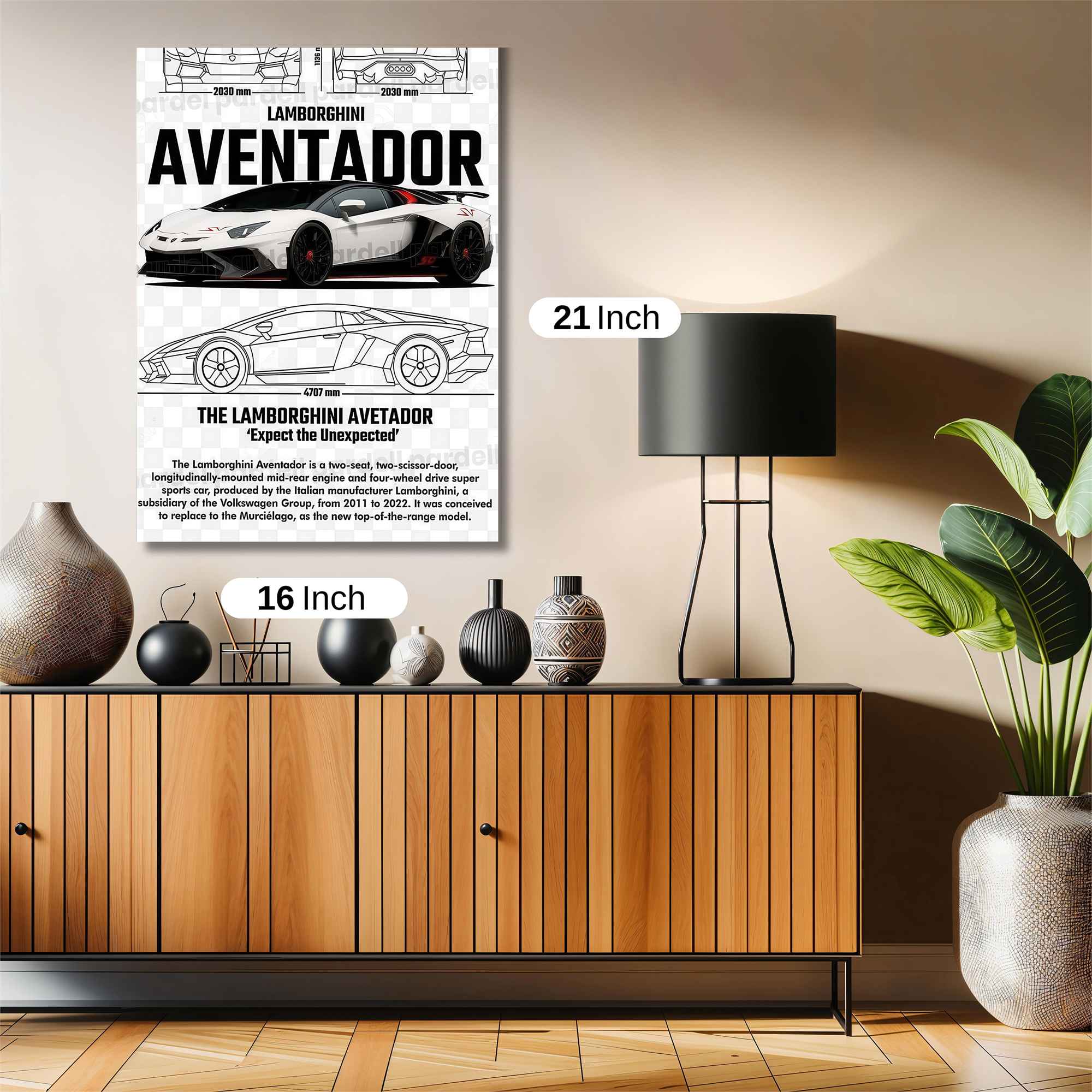 Aventador Unleashed Safe Wall Magnetic / M