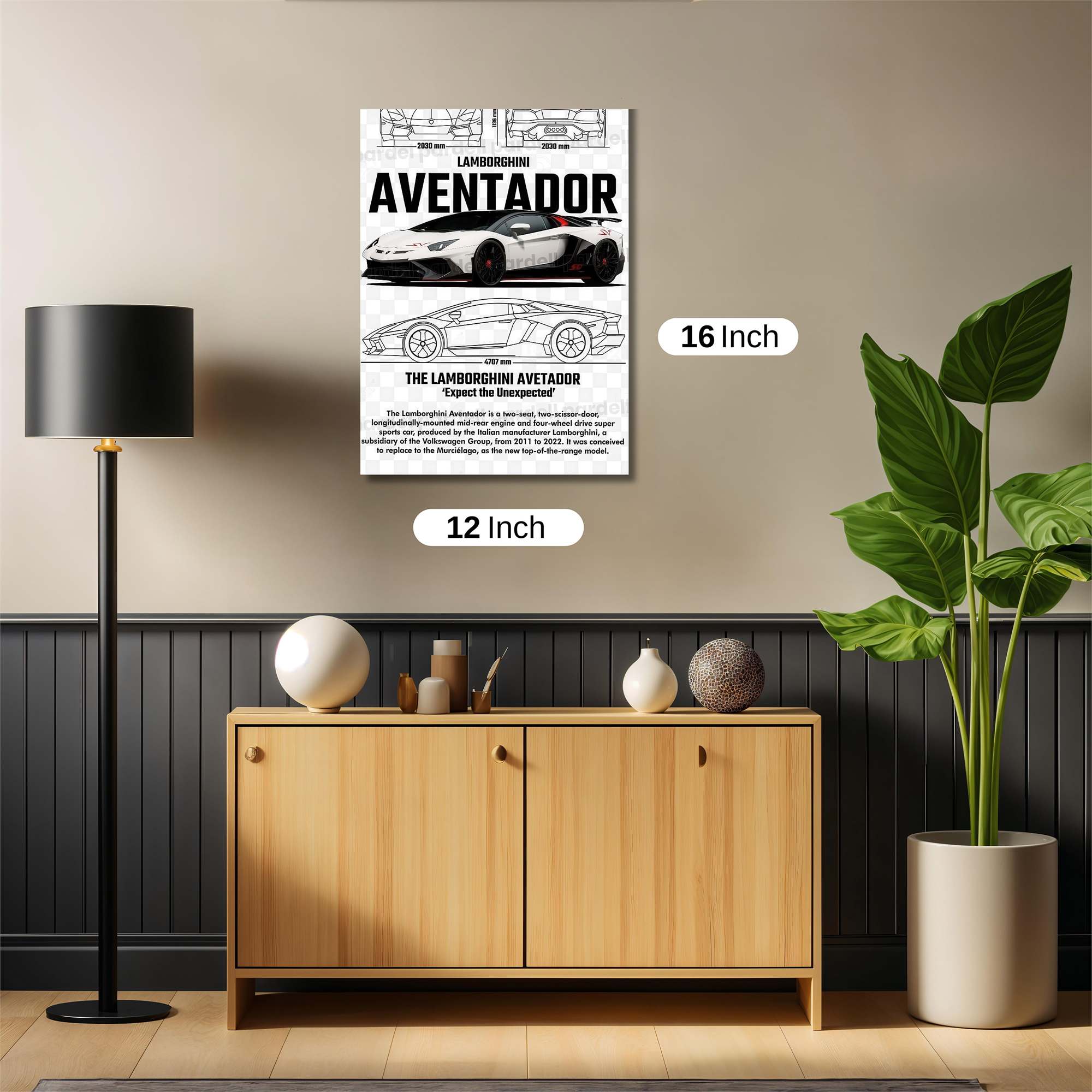 Aventador Unleashed Safe Wall Magnetic / M