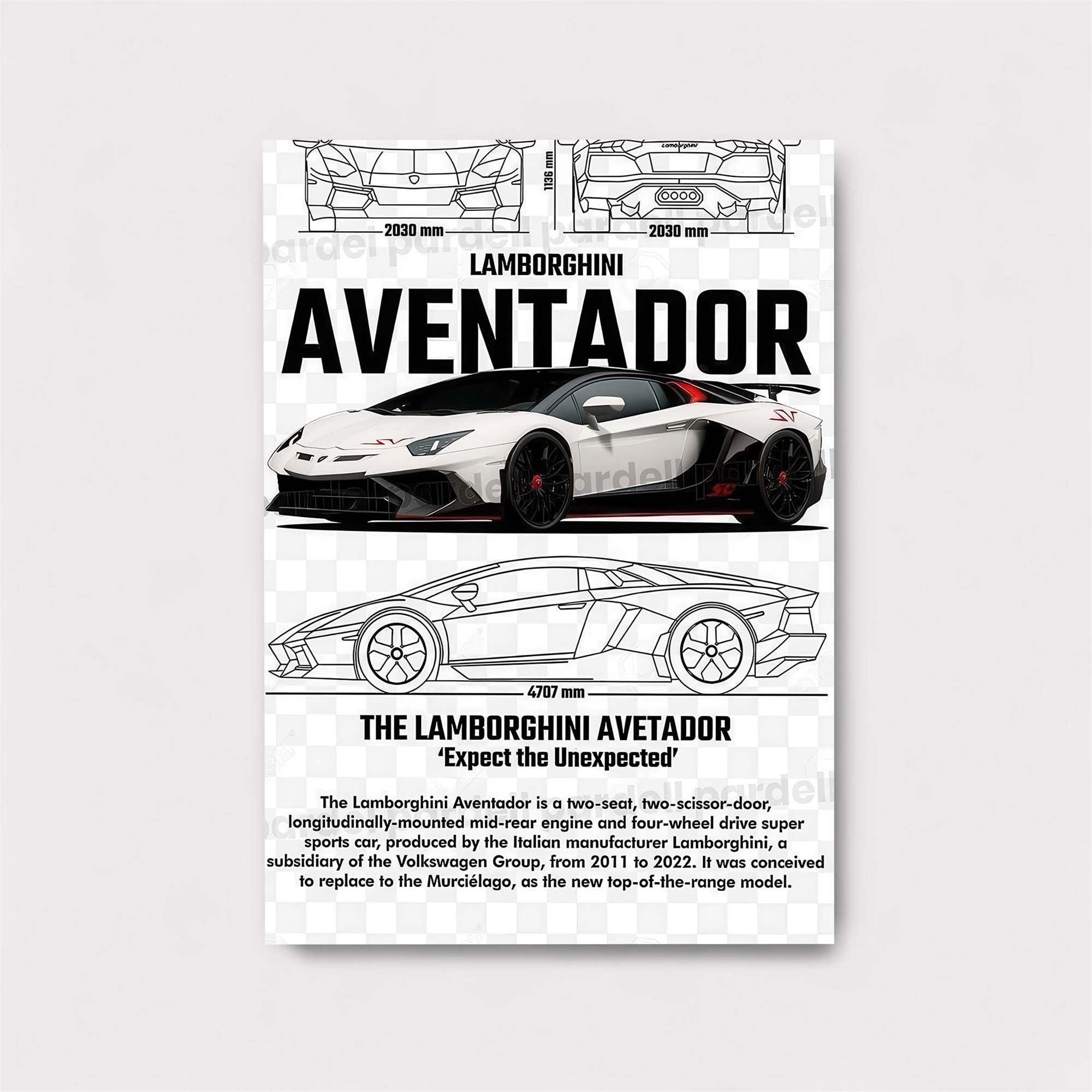 Aventador Unleashed Safe Wall Magnetic / M